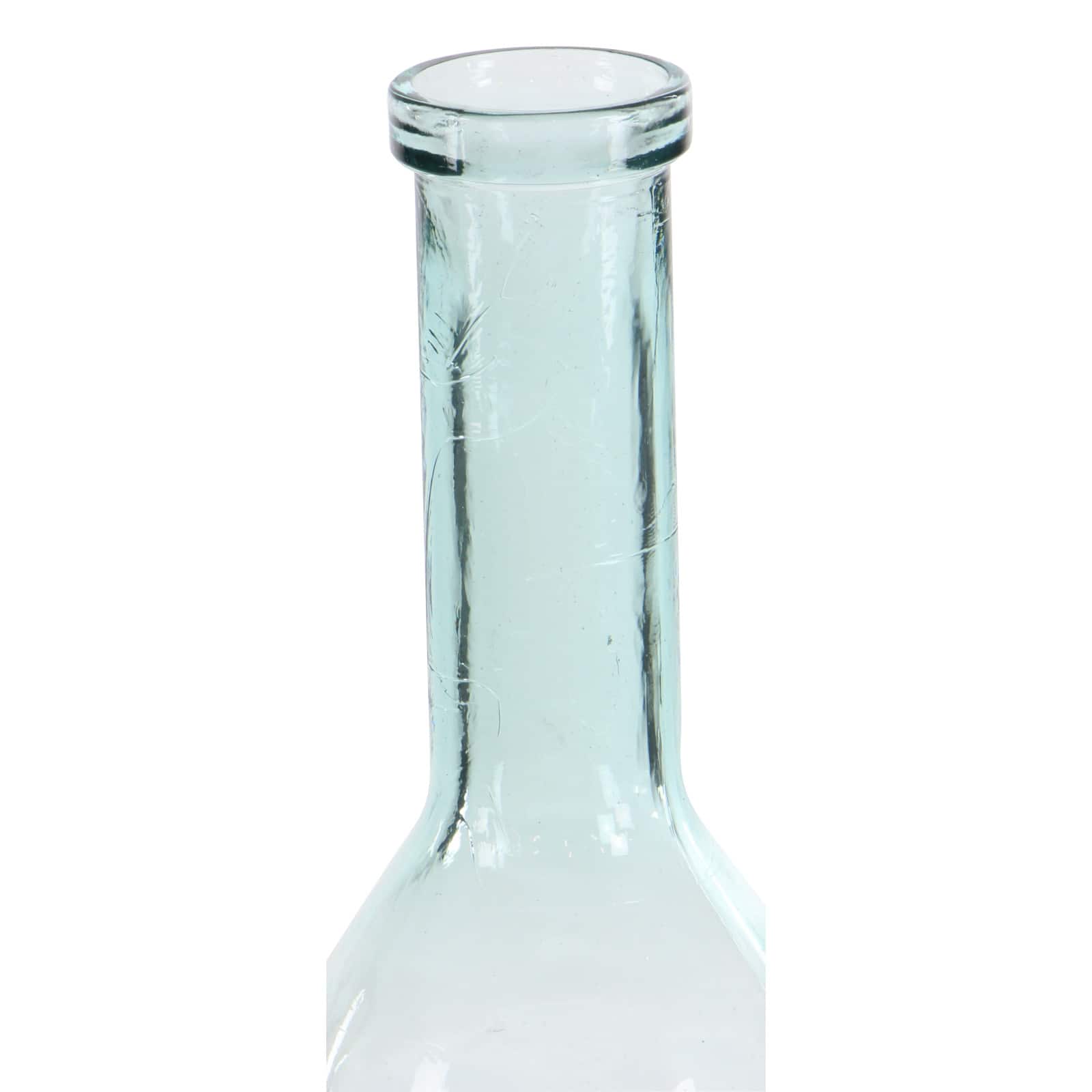 30" Aquamarine Farmhouse Glass Vase