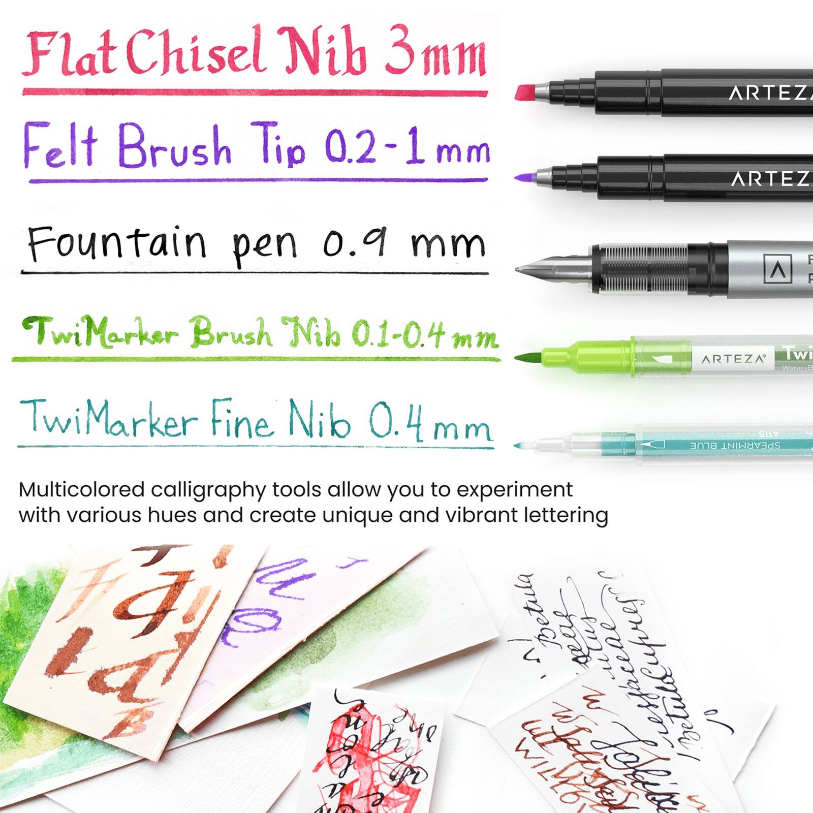 Arteza® Experience Box 85 Piece Calligraphy and Lettering Party Kit