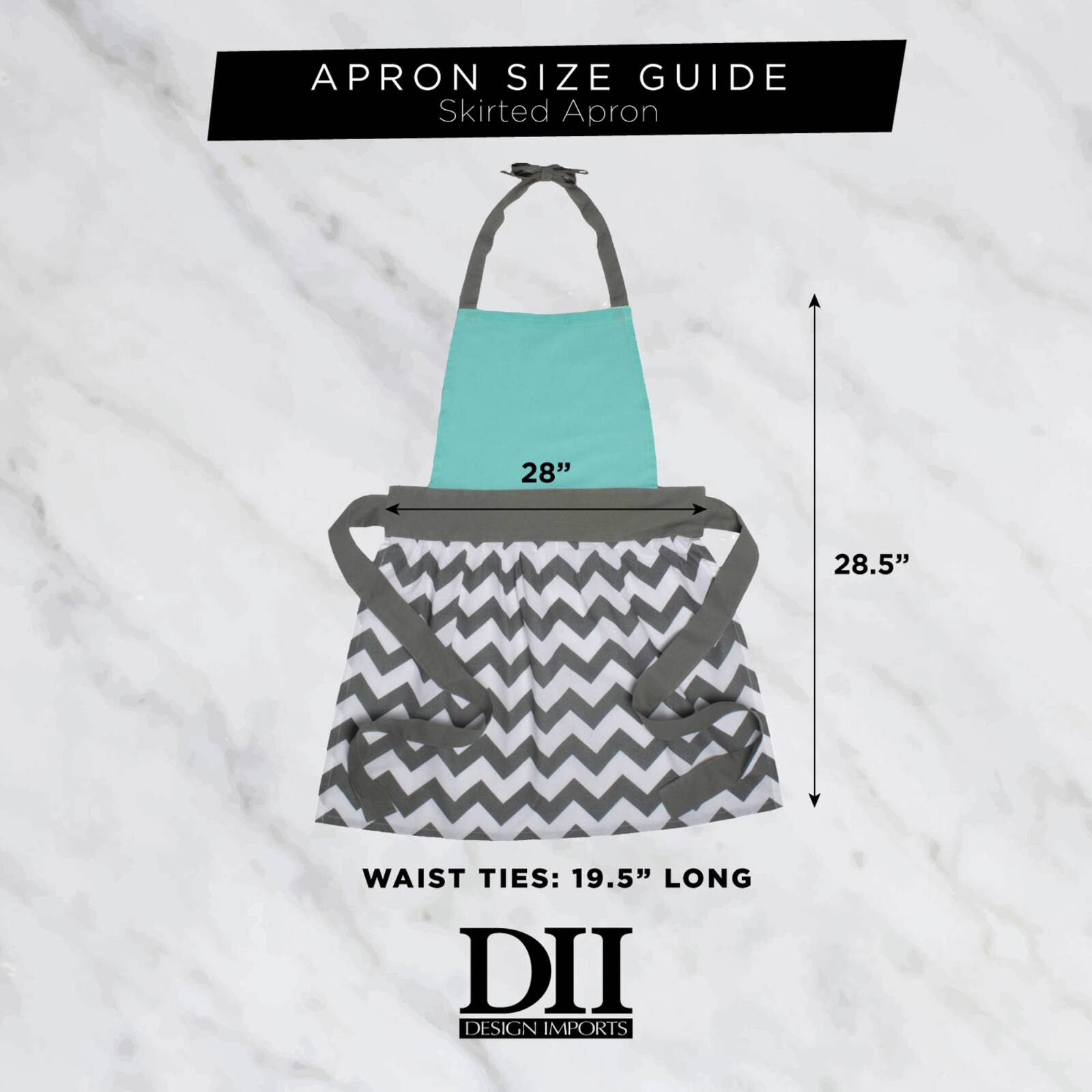 DII® Made With Love Print Skirt Apron