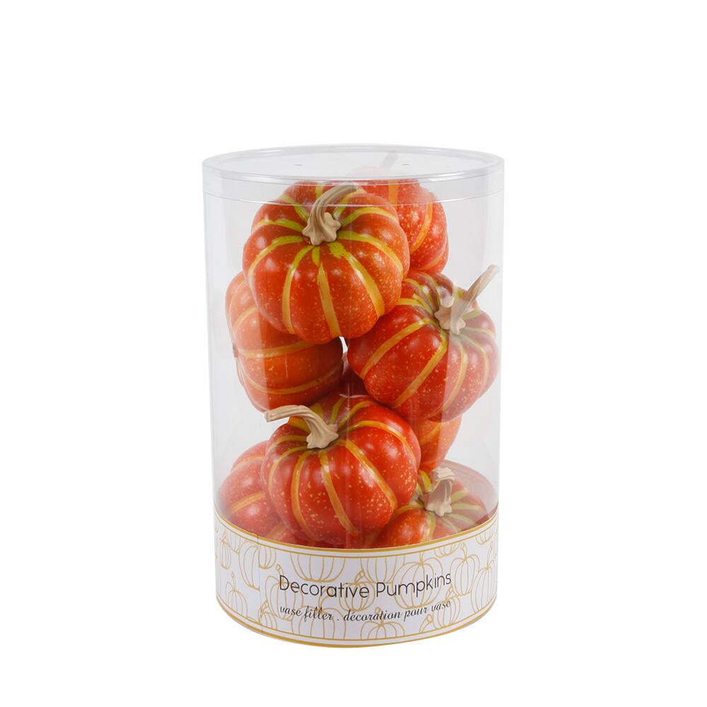Flora Bunda® 3.5" Orange Decorative Pumpkins, 8ct.