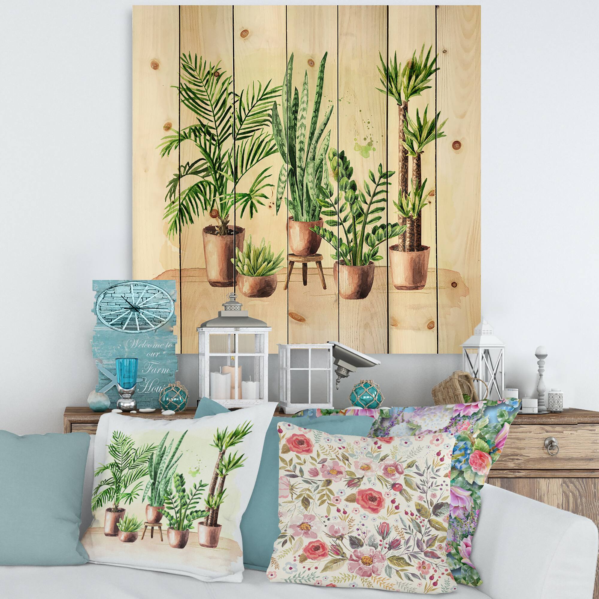 Designart - Indoor Green Home House Plants I