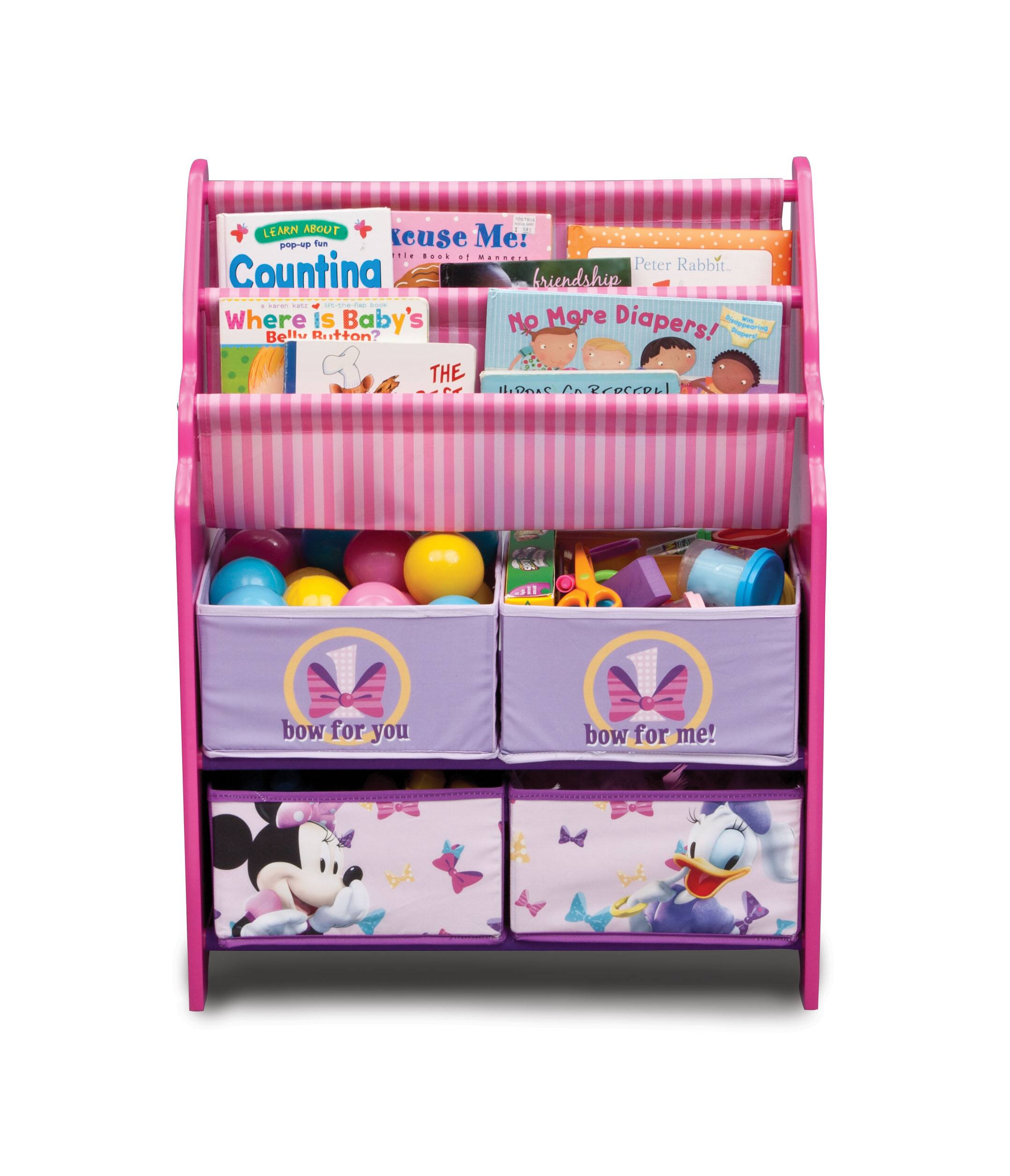Delta Children Minnie Mouse Toy & Book Organizer