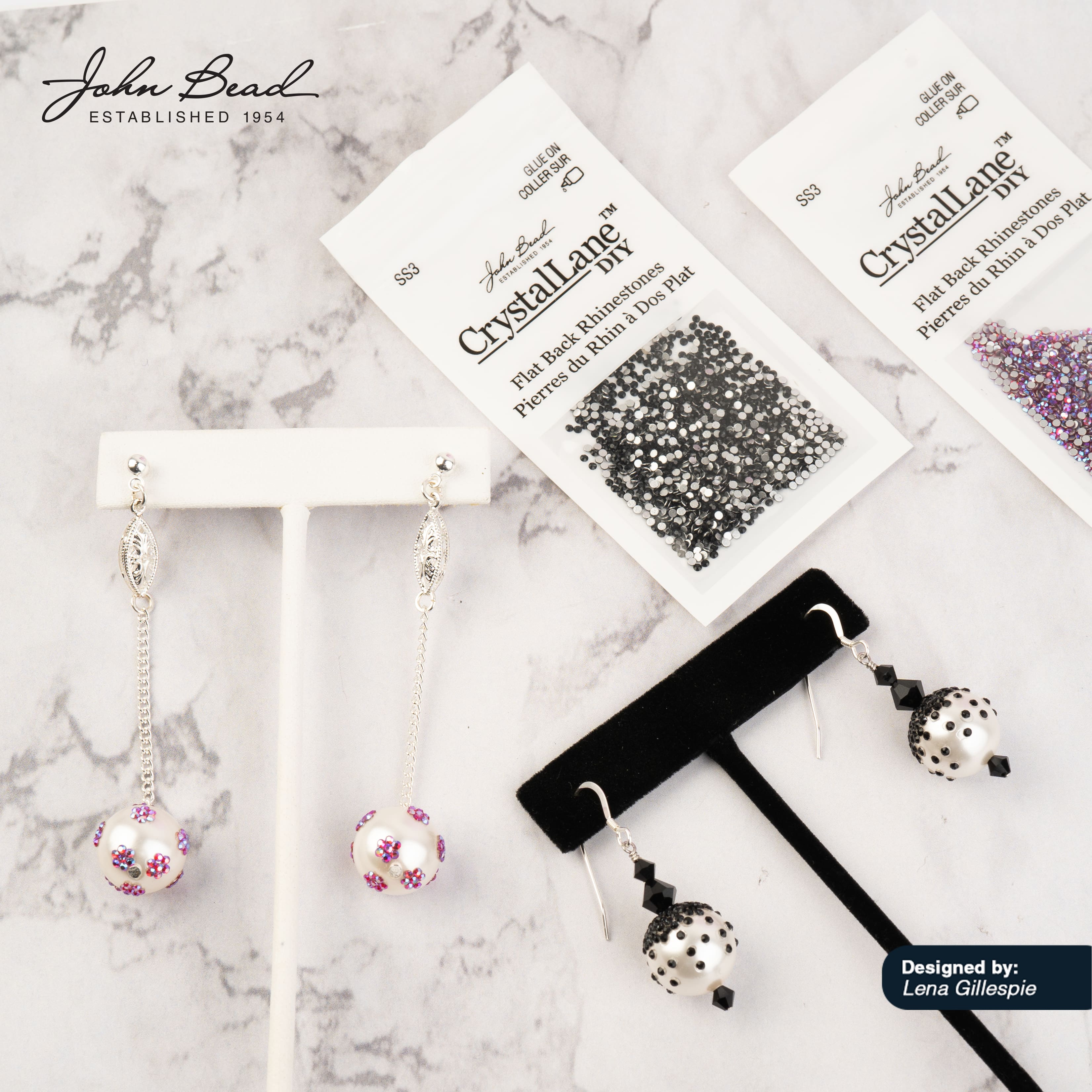 John Bead Crystal Lane SS20 Metallic Glass Round Flatback Rhinestones, 144ct.