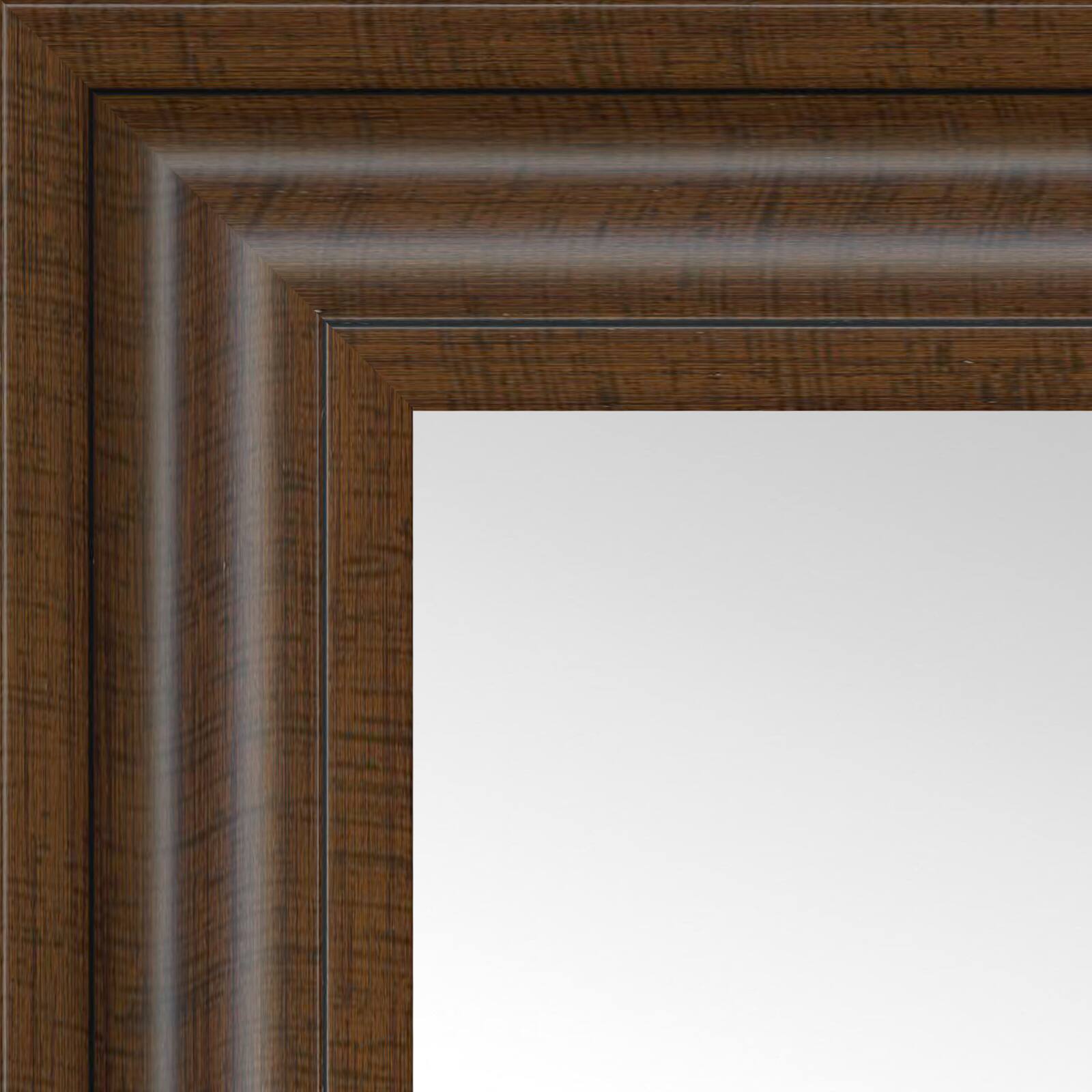 Timeless Frames® Wright 12" x 12" Walnut Framed Mirror