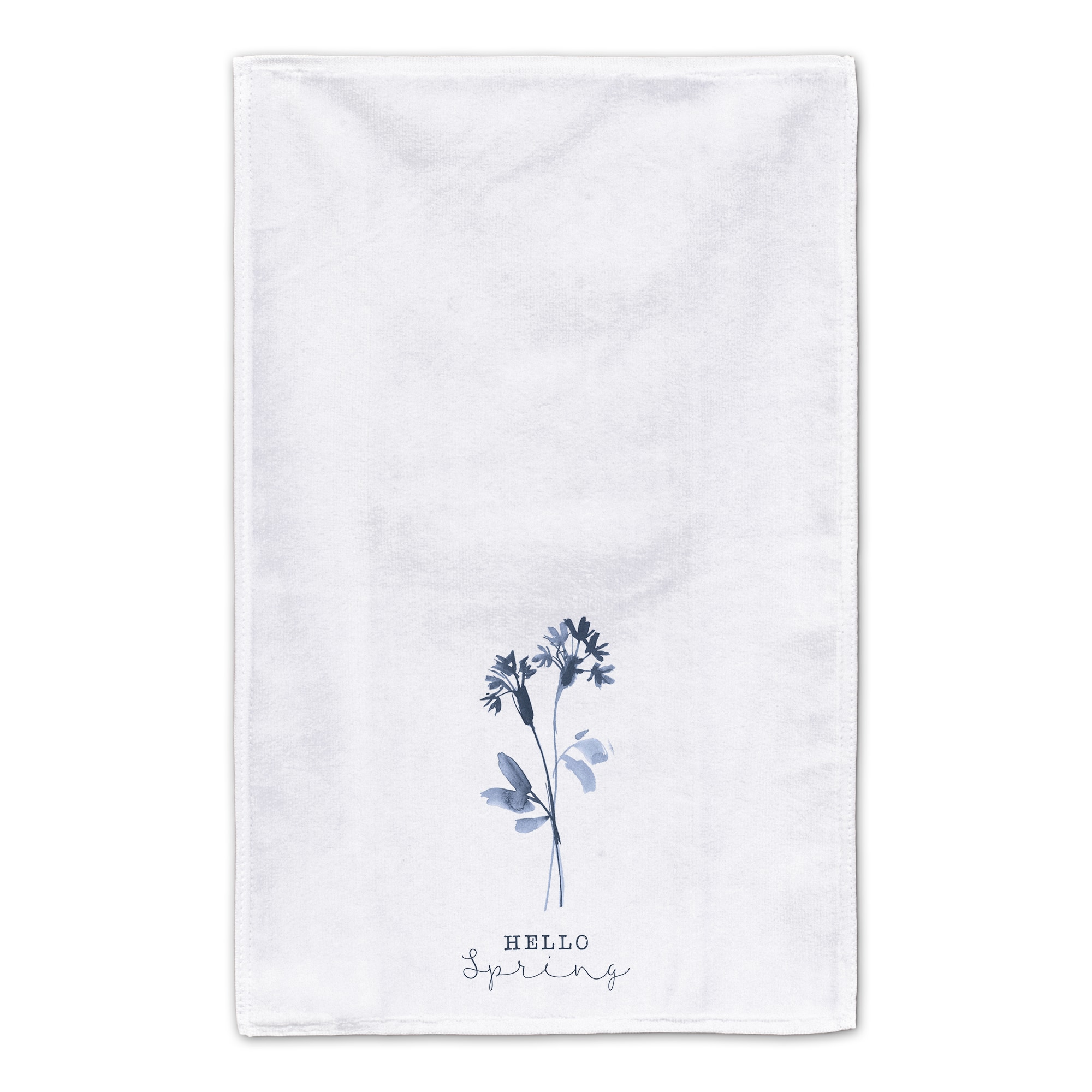 Hello Spring Blue Floral Tea Towel Set