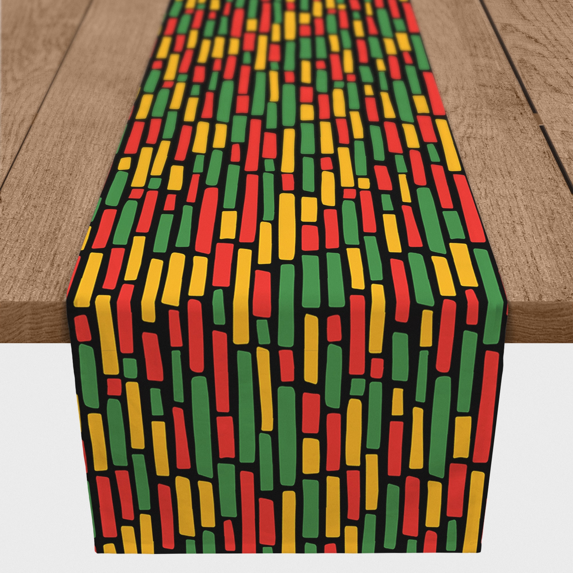 90" Festive Kwanzaa Pattern Table Runner