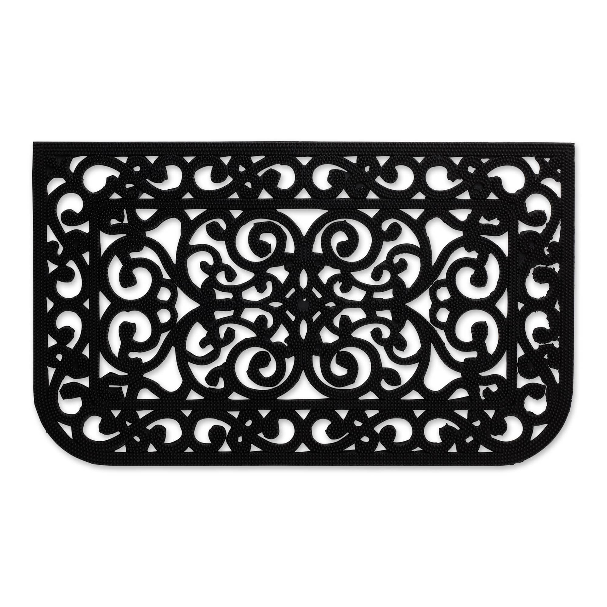 DII® Scroll Pin Rubber Doormat