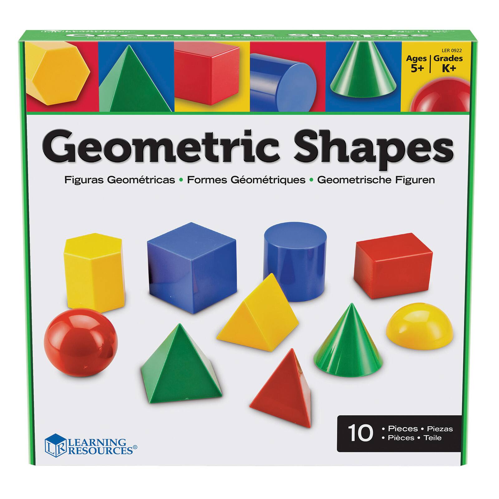 Learning Resources® Large Geometric Shapes, Set of 10