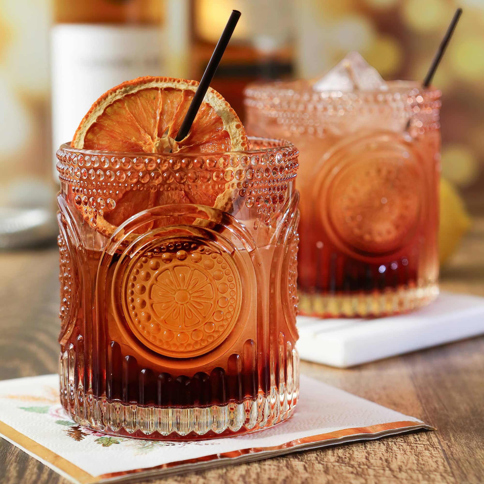 Kate Aspen® 10oz. Retro Arch Floral Drinking Glasses, 6ct.