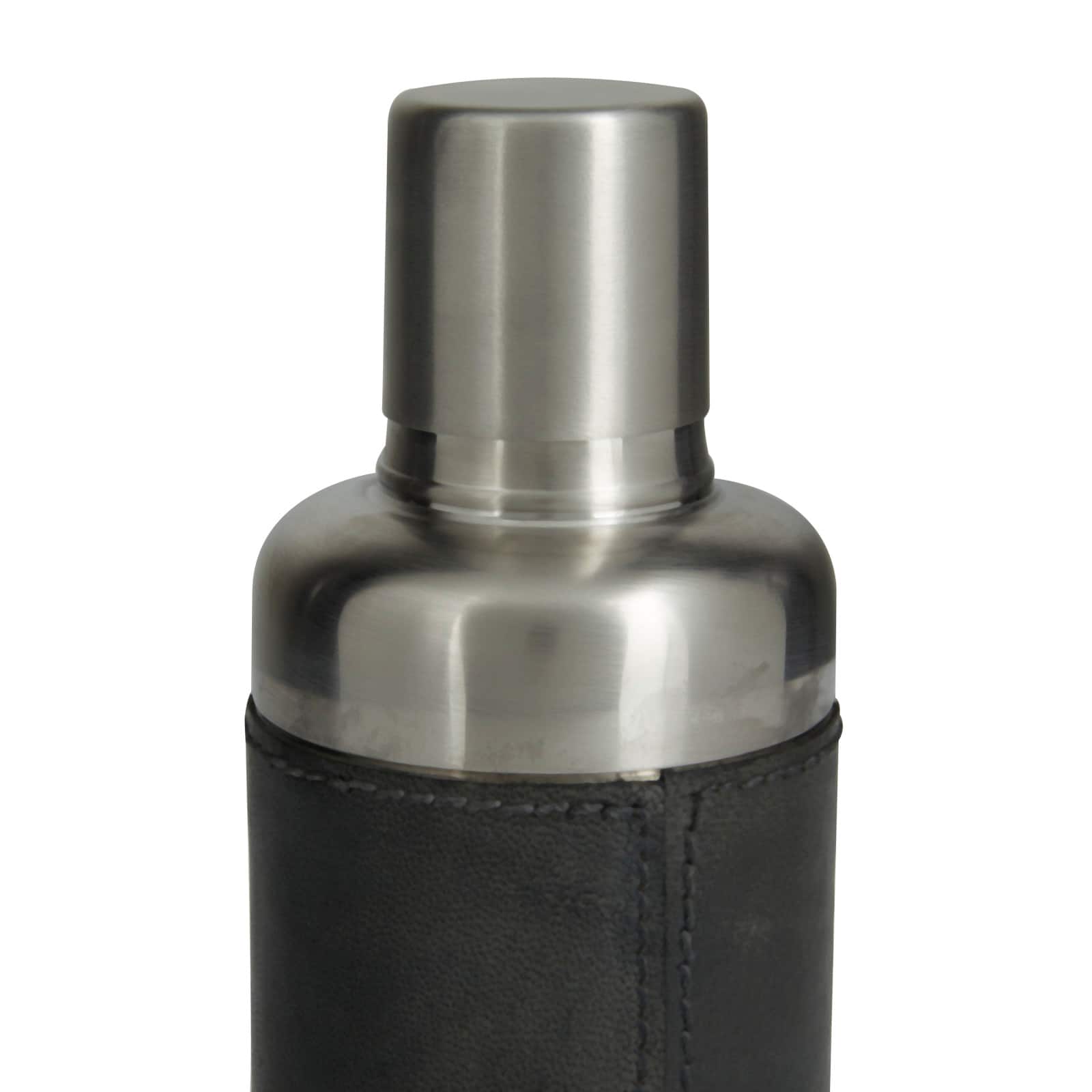 Dark Blue Modern Cocktail Shaker, 3" x 3" x 9"