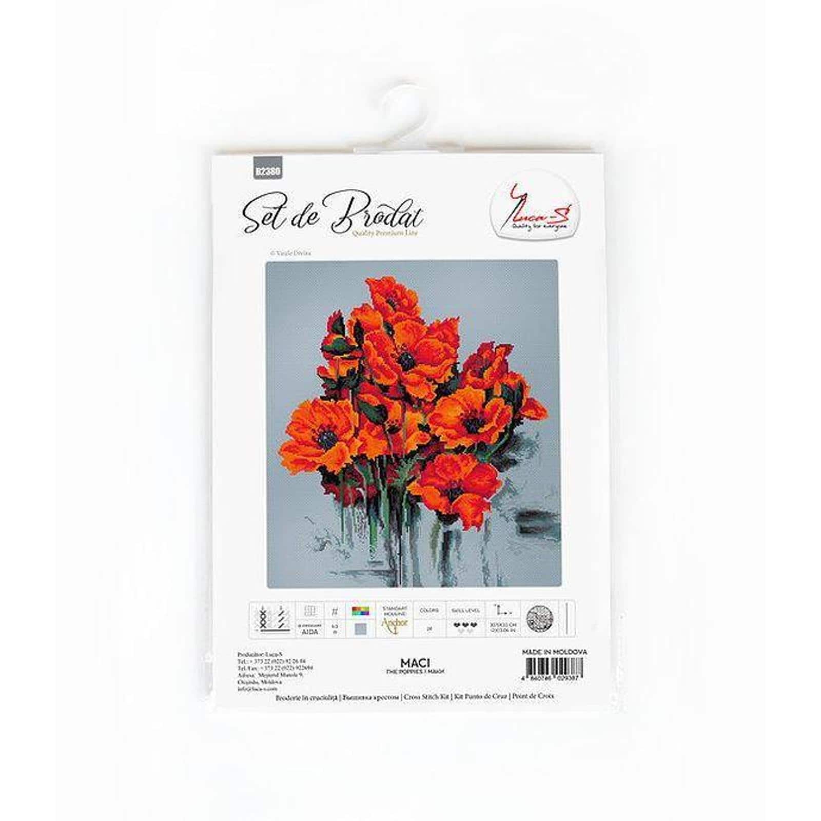 Luca-s The Poppies Counted Cross Stitch Kit