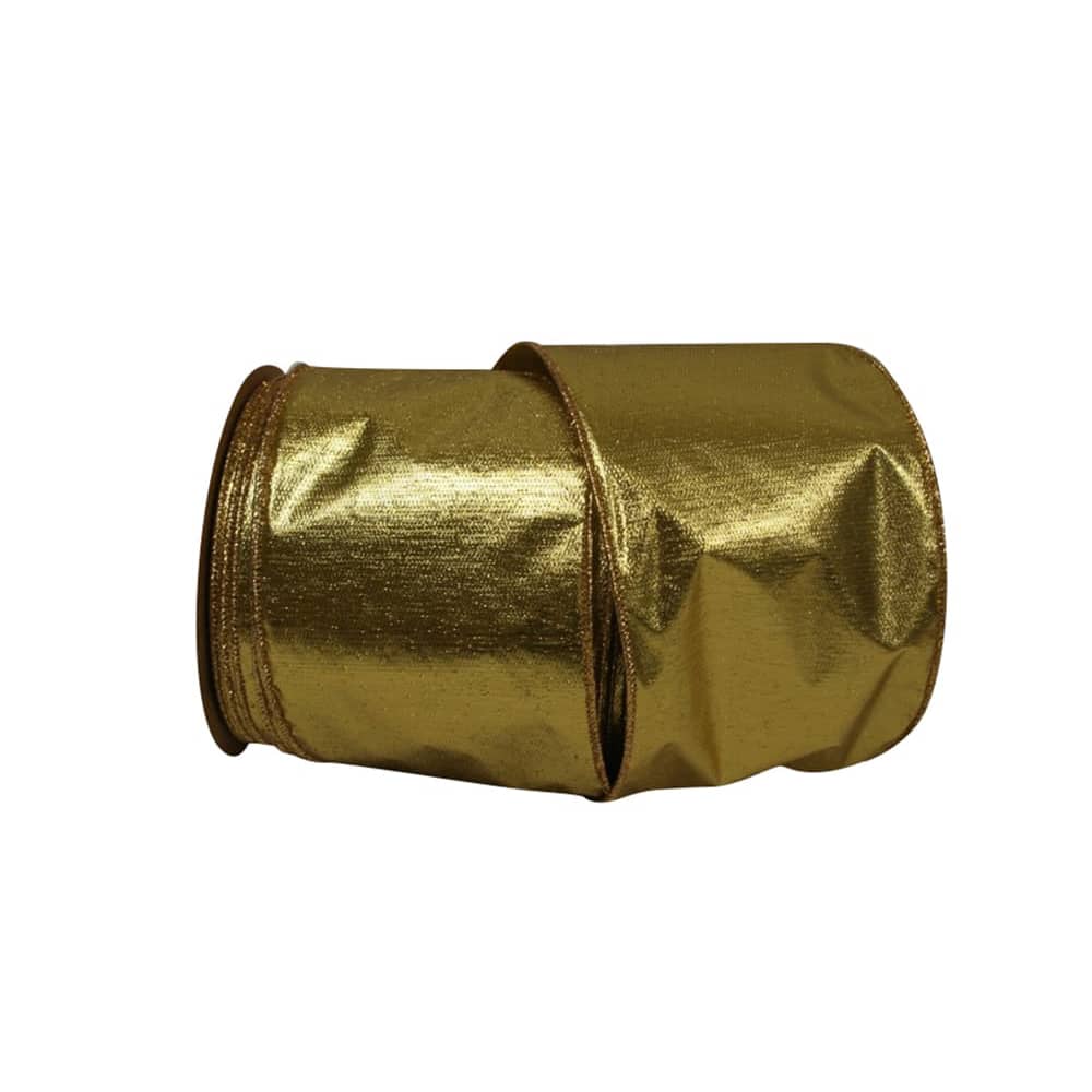 JAM Paper 25yd. Gold Shimmer Commercial Heavy Wired Ribbon