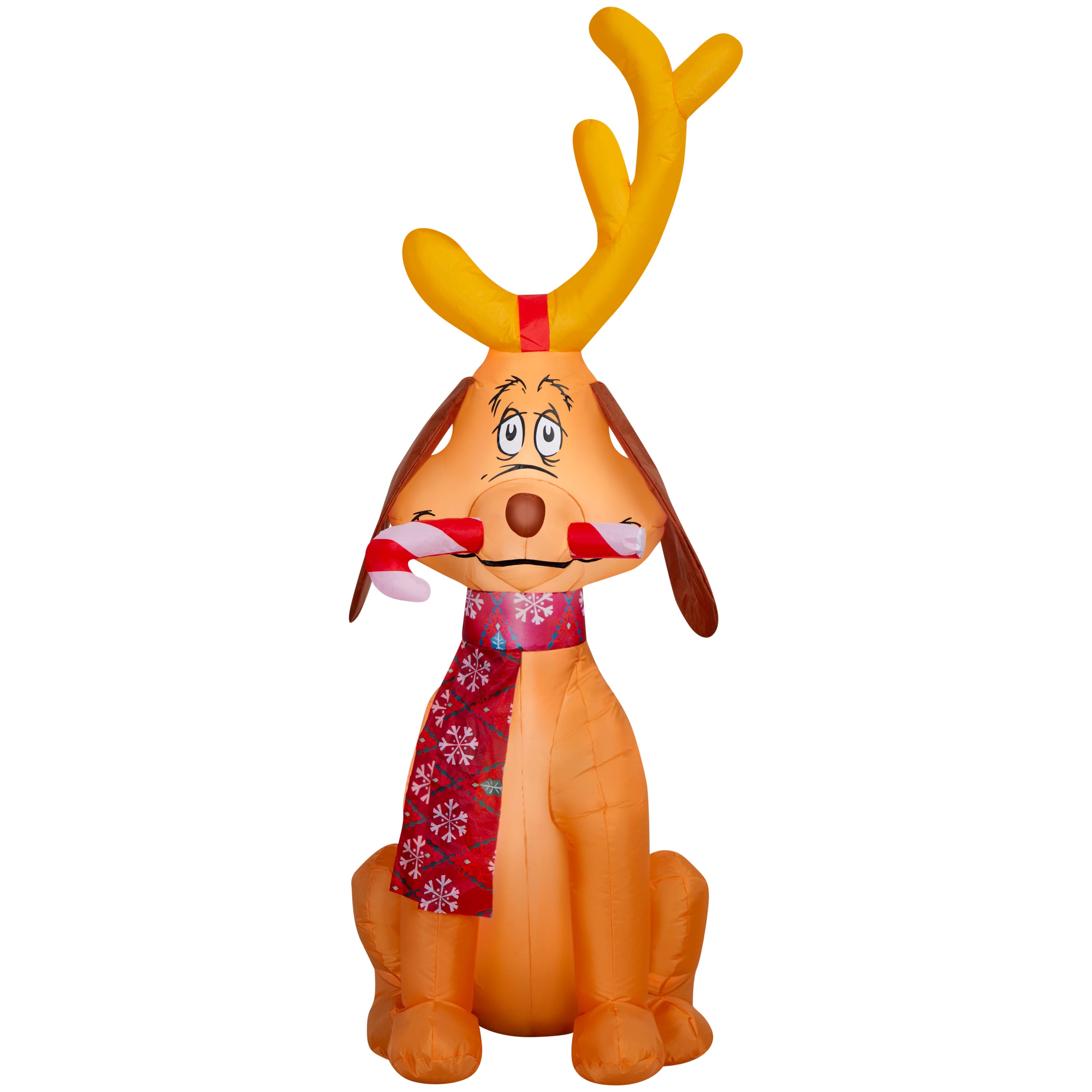 5ft. Airblown® Inflatable Dr. Seuss™ Max with Candy Cane Christmas Light Scene
