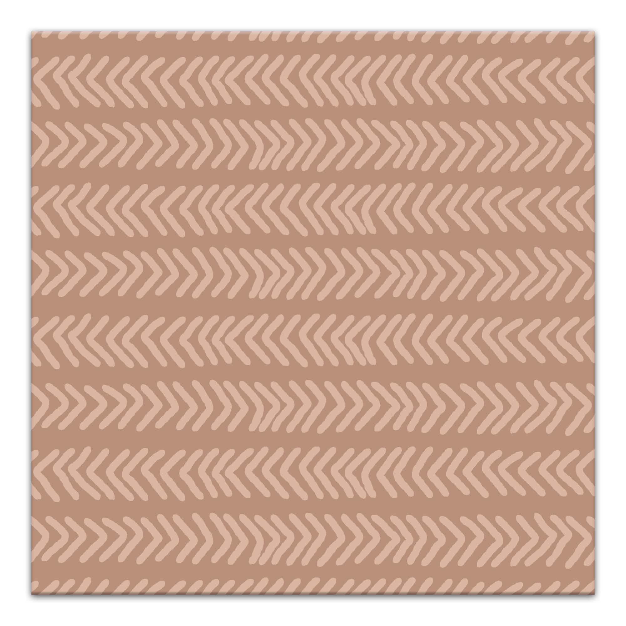 Tan Arrow Triangles 16" x 16" Canvas Wall Art