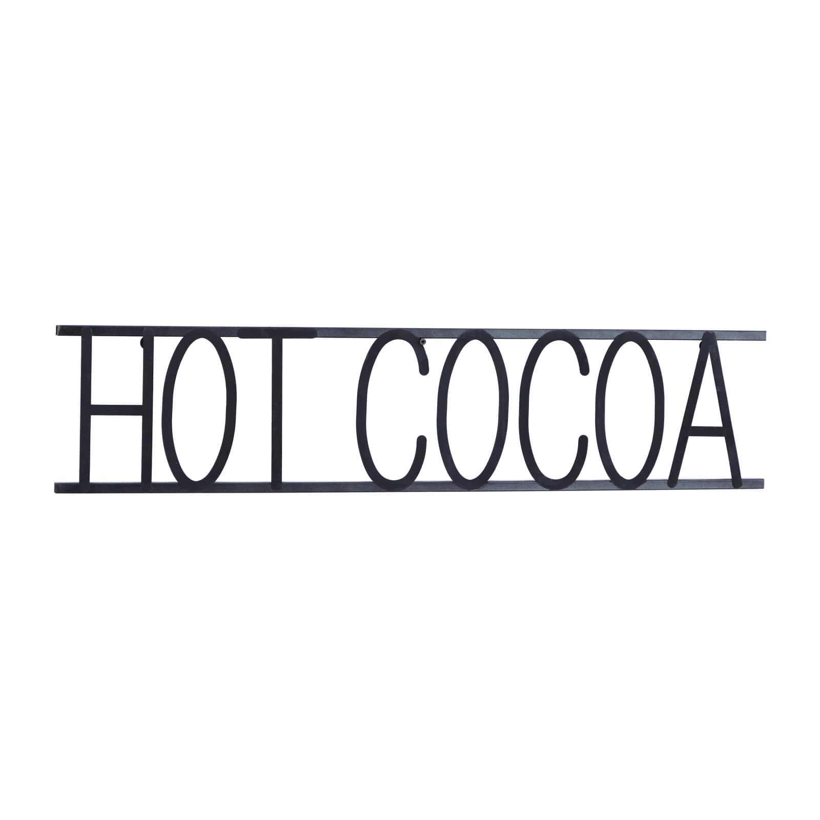 Black Iron Modern Hot Cocoa Wall Décor