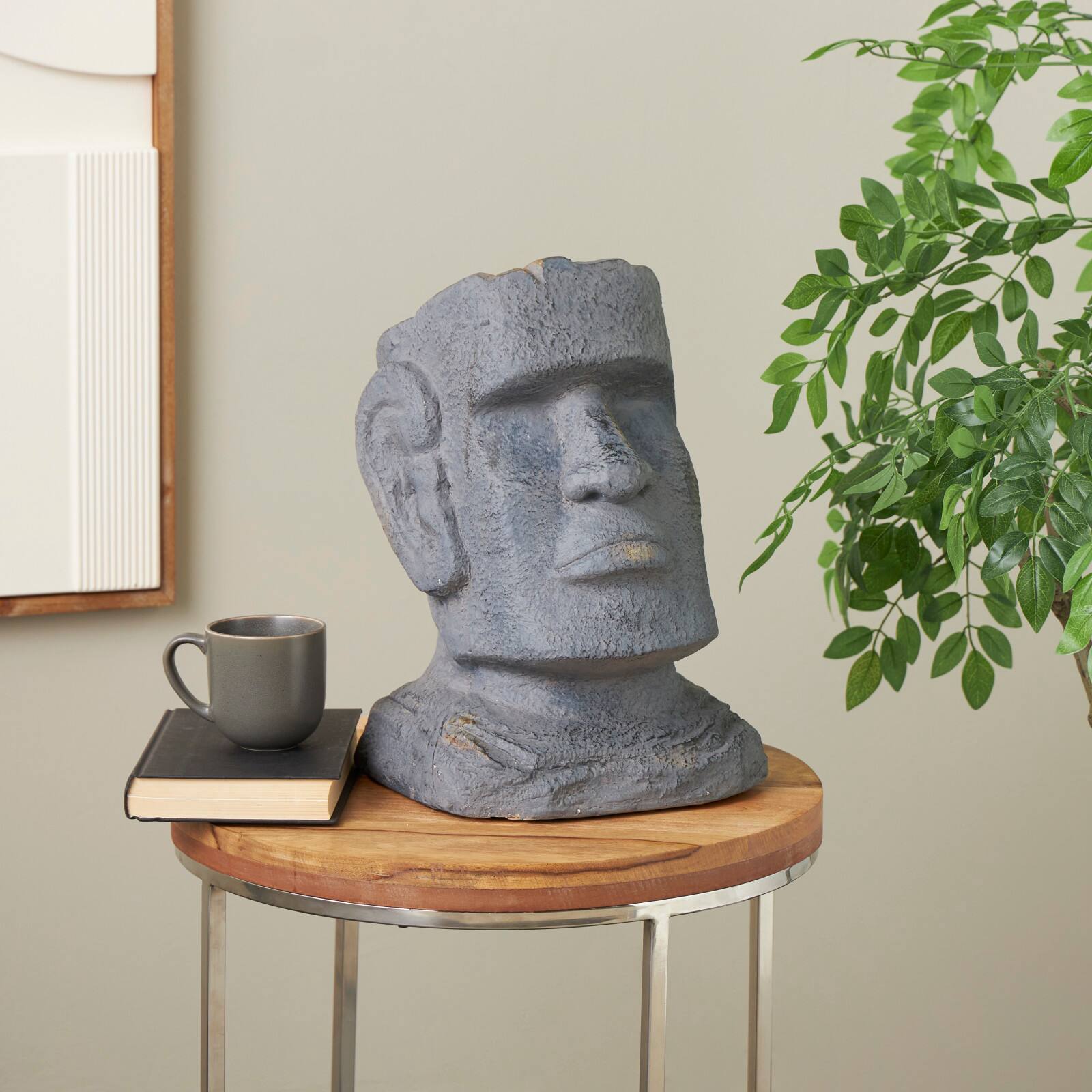 Distressed Island Head Planter