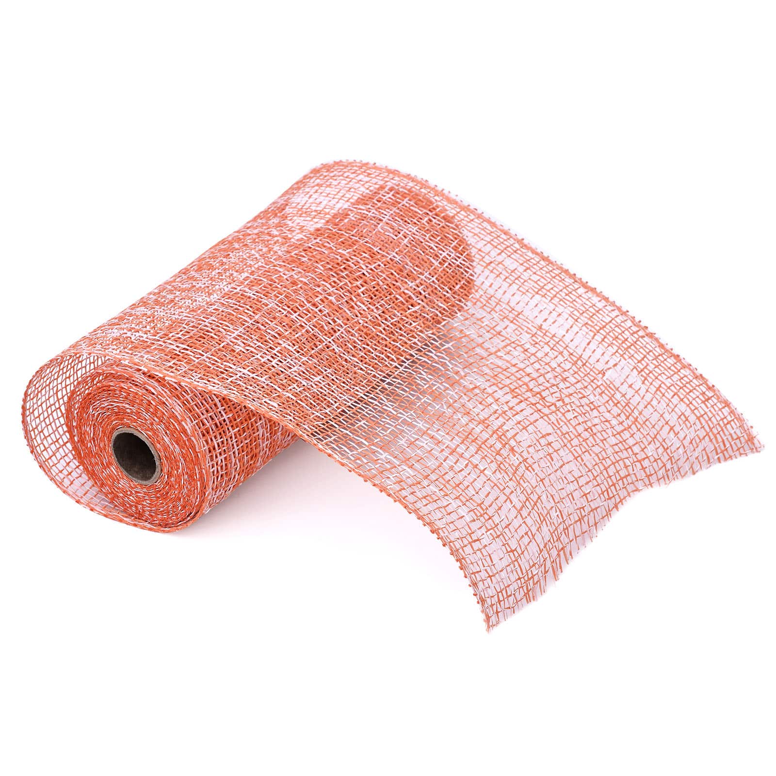 10" x 19ft. Orange & White Window Poly Burlap Mesh by Celebrate It™