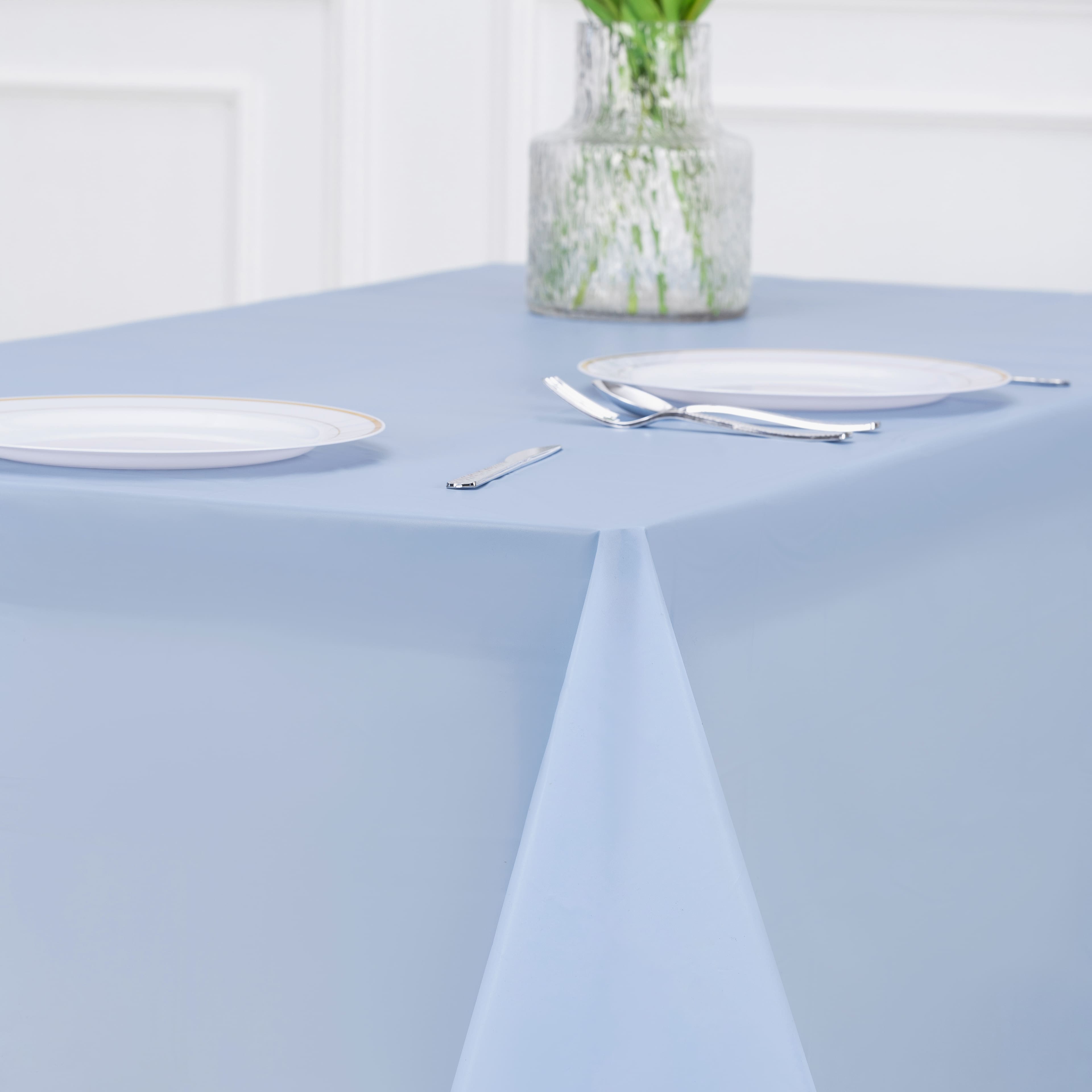 48 Pack: 54" x 108" Solid Plastic Table Cover by Celebrate It™