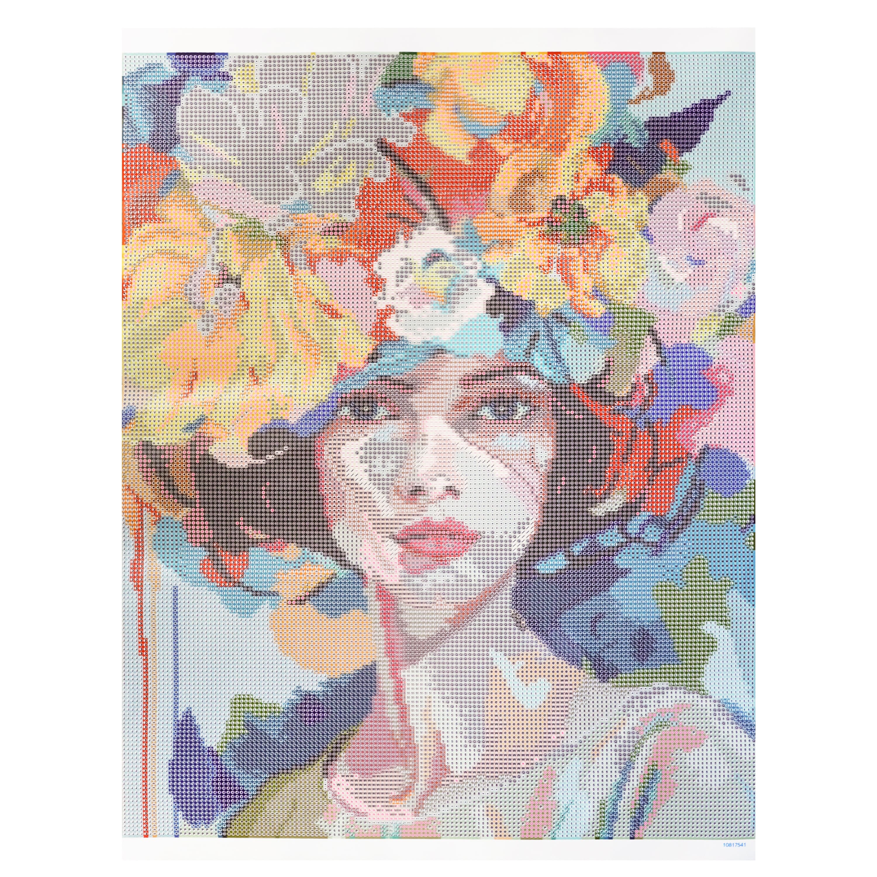 16" x 20" Flower Girl Diamond Art Kit with Wood Frame by Make Market®