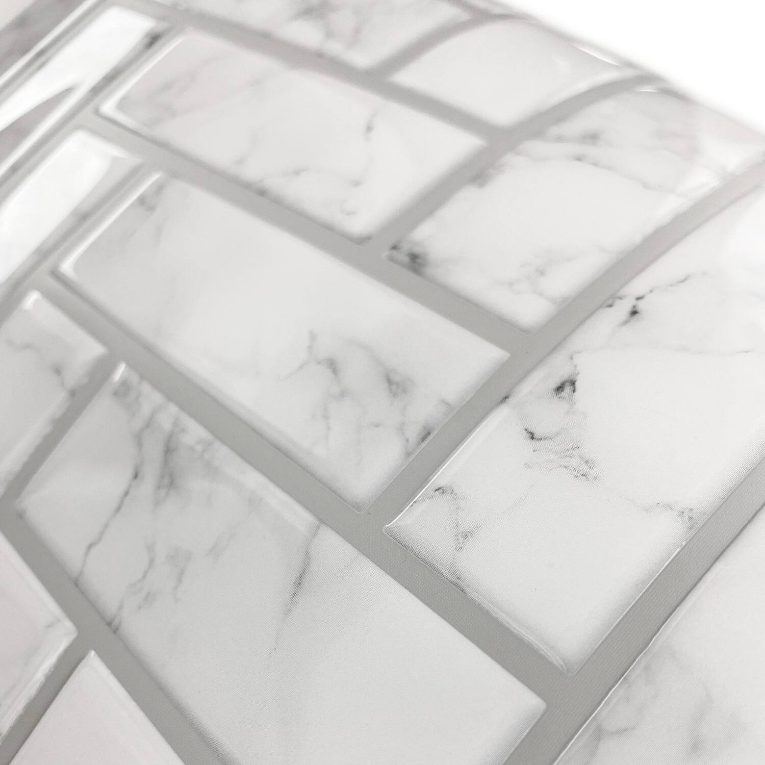 RoomMates Marble Herringbone Peel & Stick Sticktile