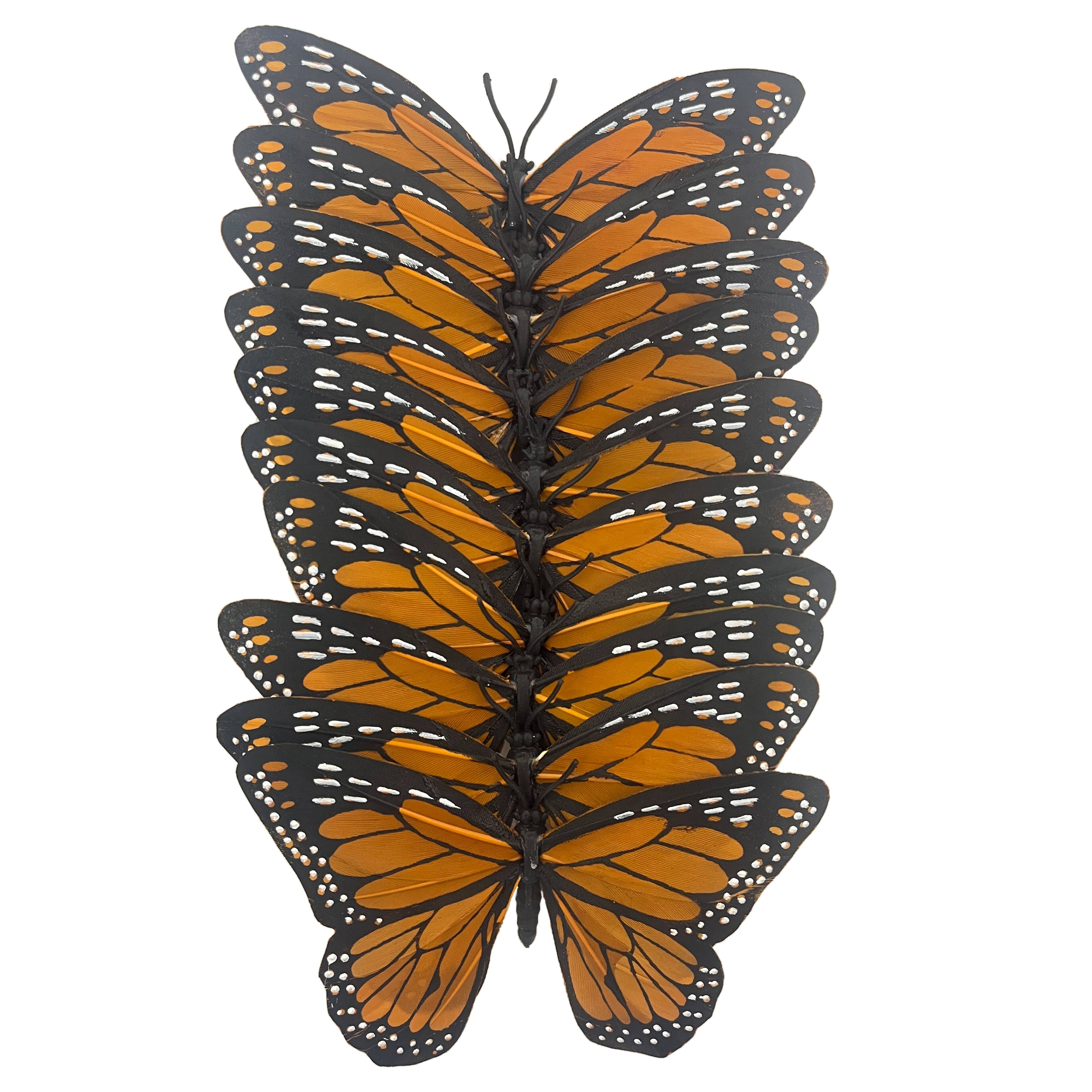 8 Packs: 10 ct. (80 total) 4.75" Orange Feather Butterflies by Ashland®