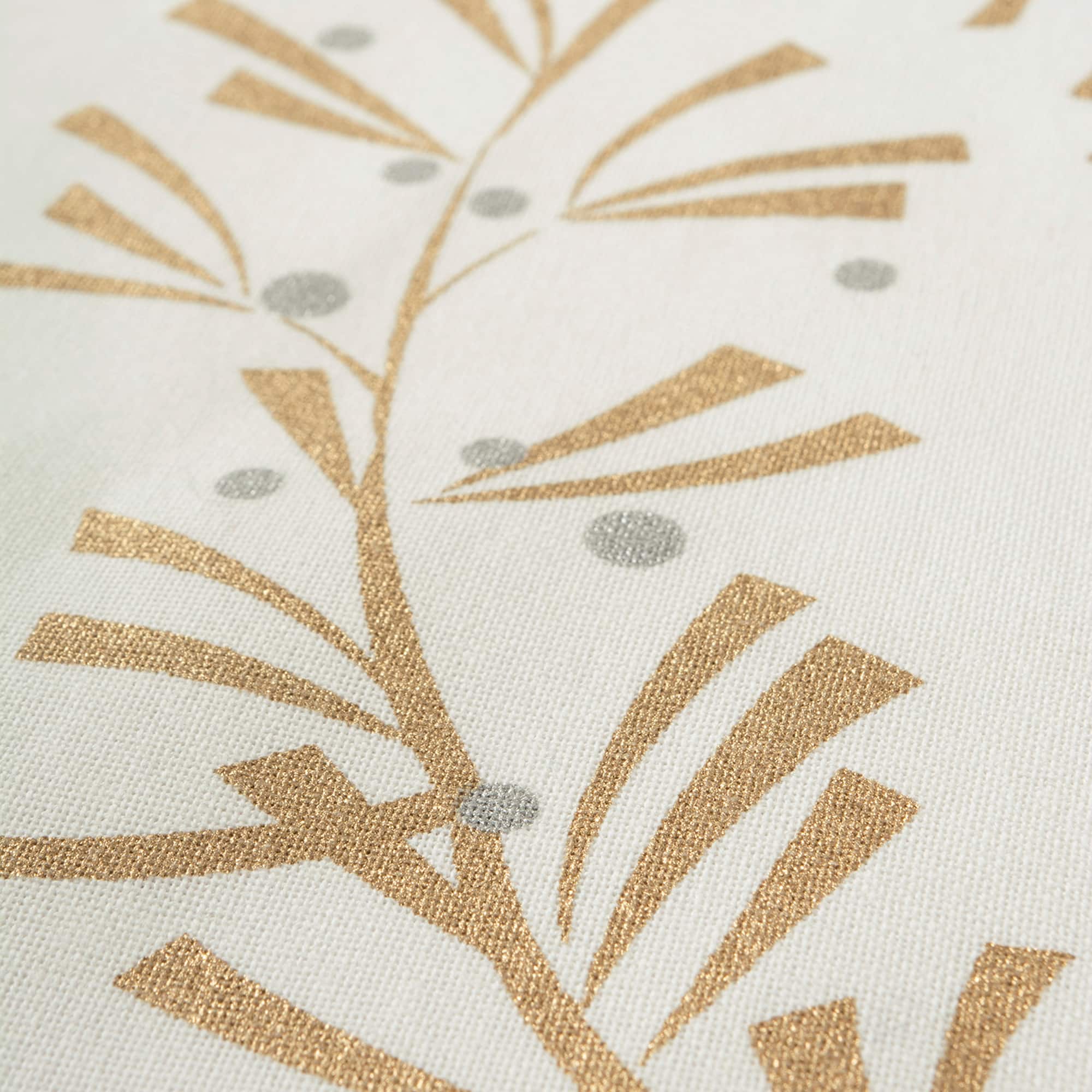 DII® Metallic Holly Leaves Dishtowel Set