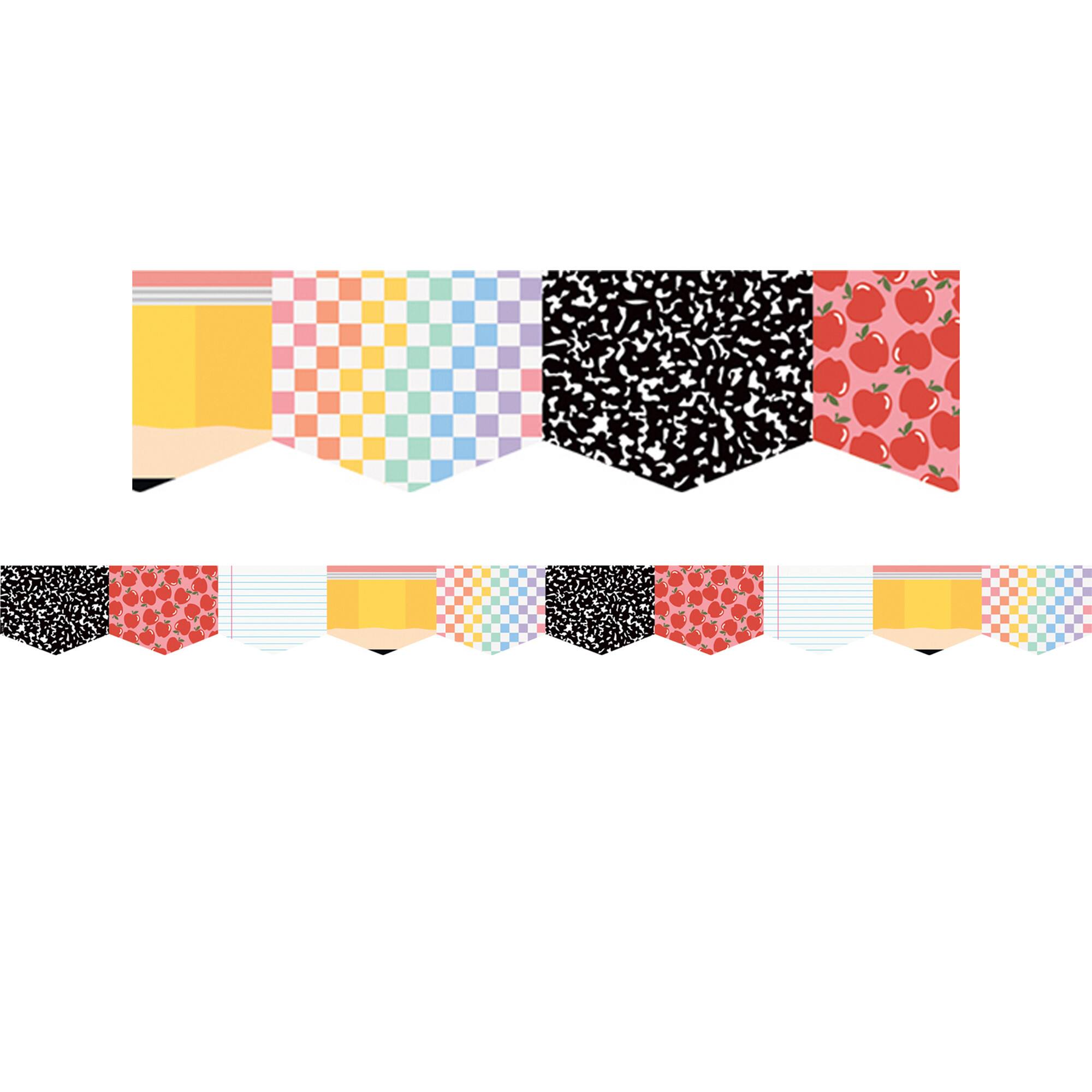 Teacher Created Resources® Cool for School Die-Cut Border Trim, 6 Packs of 12