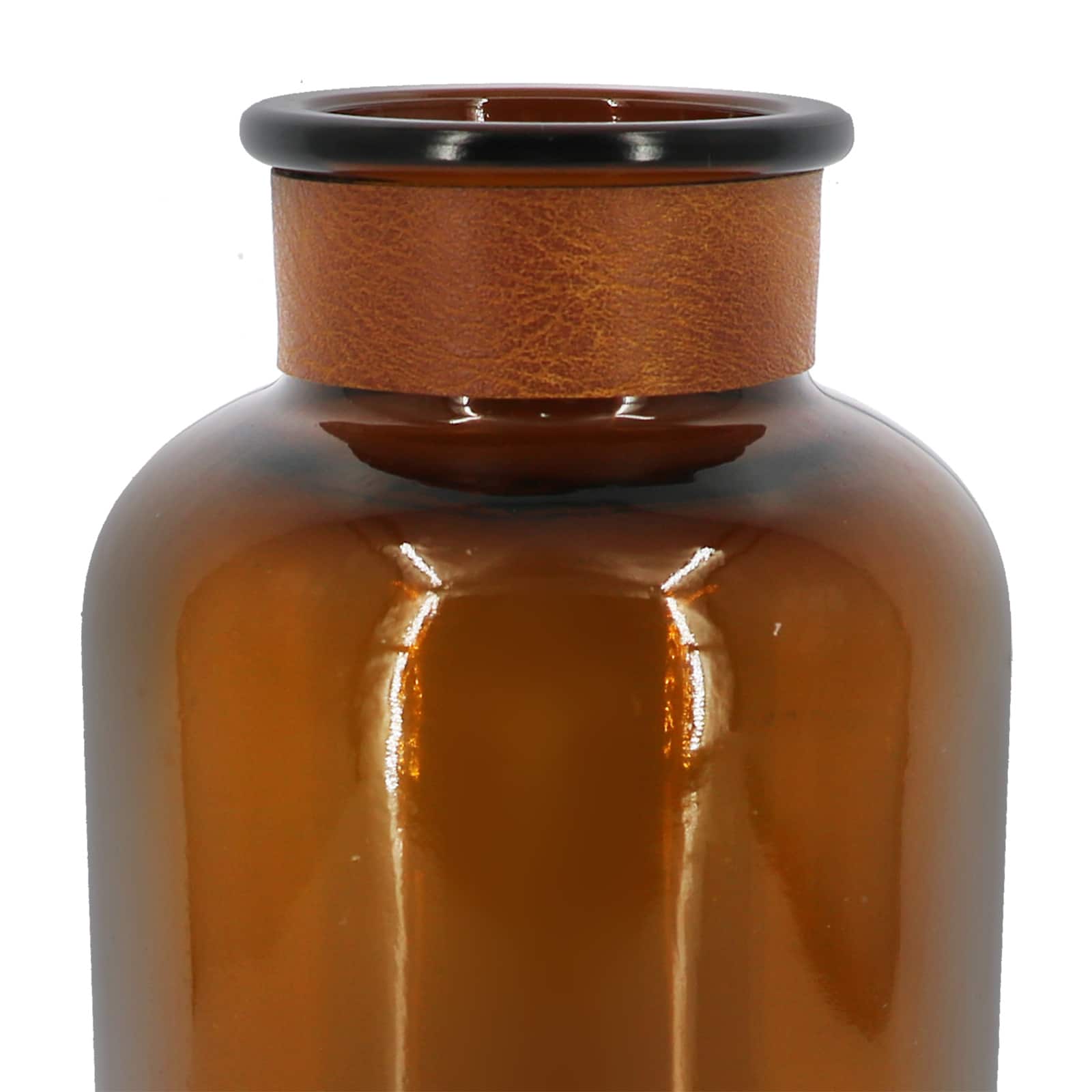 Brown Glass Vase Bottle Tabletop Décor by Ashland®