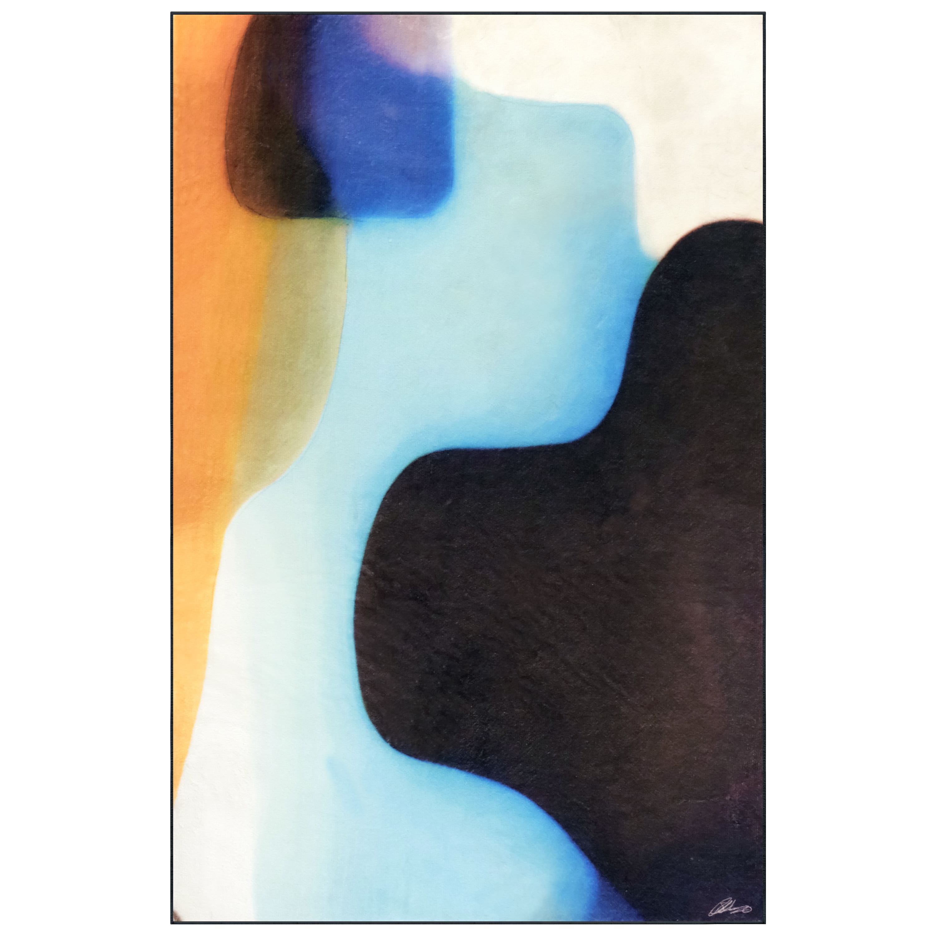 Empire Art Direct 5ft. x 7.5ft. Interlocking Colors V Washable Abstract Area Rug