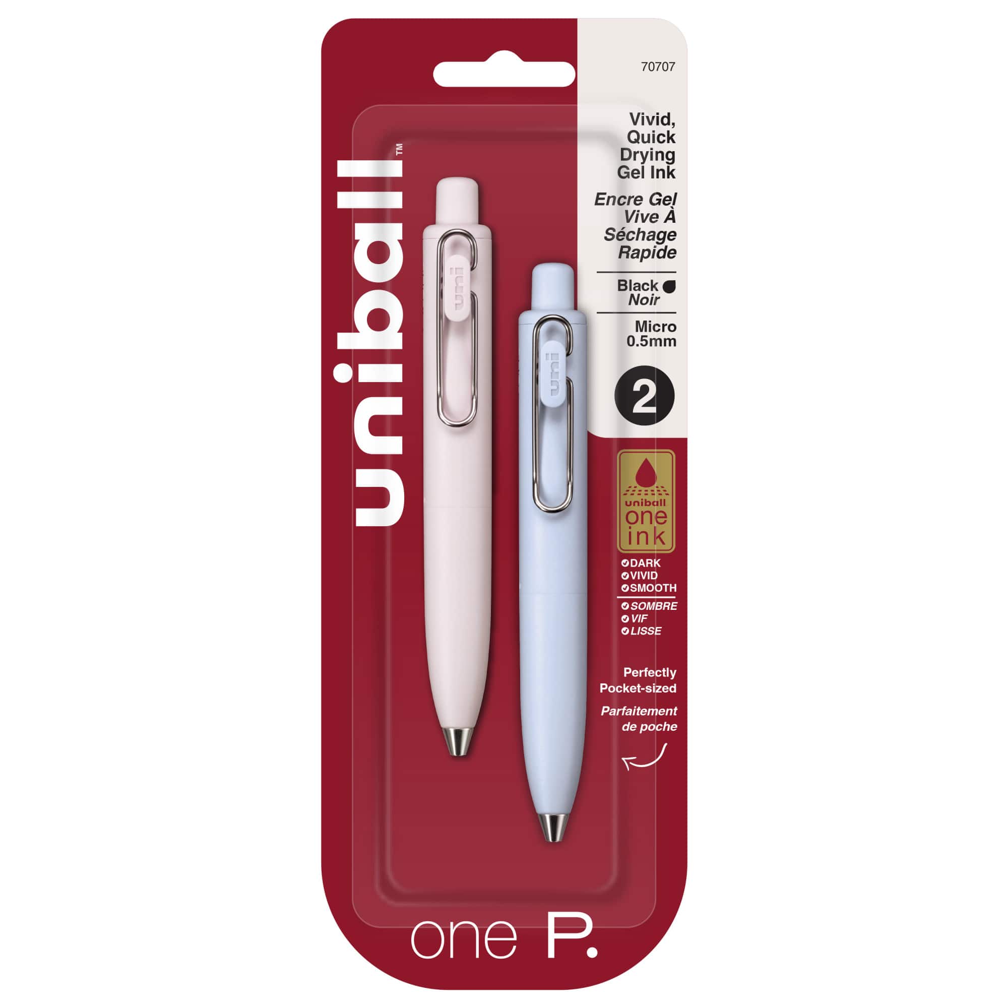 uniball™ One P 0.5mm Black Retractable Gel Pen Set