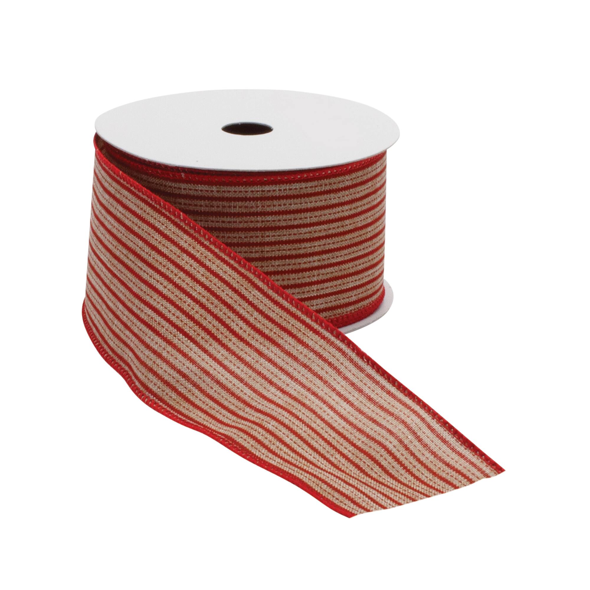 Melrose 2.5" x 10yd. Stripes Wired Holiday Ribbons, 2ct.