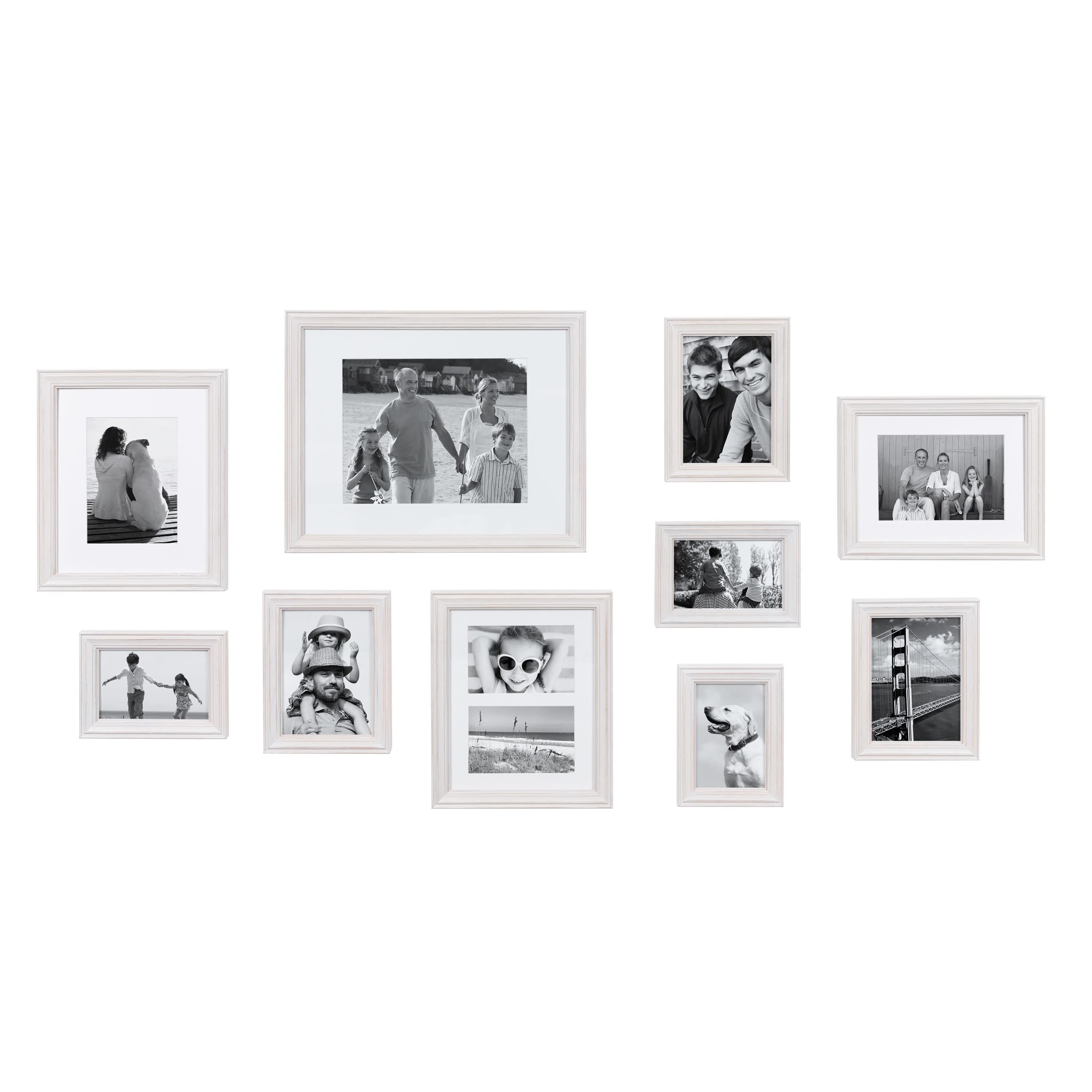Kate and Laurel Bordeaux Gallery Wall Wood Picture Frames Set