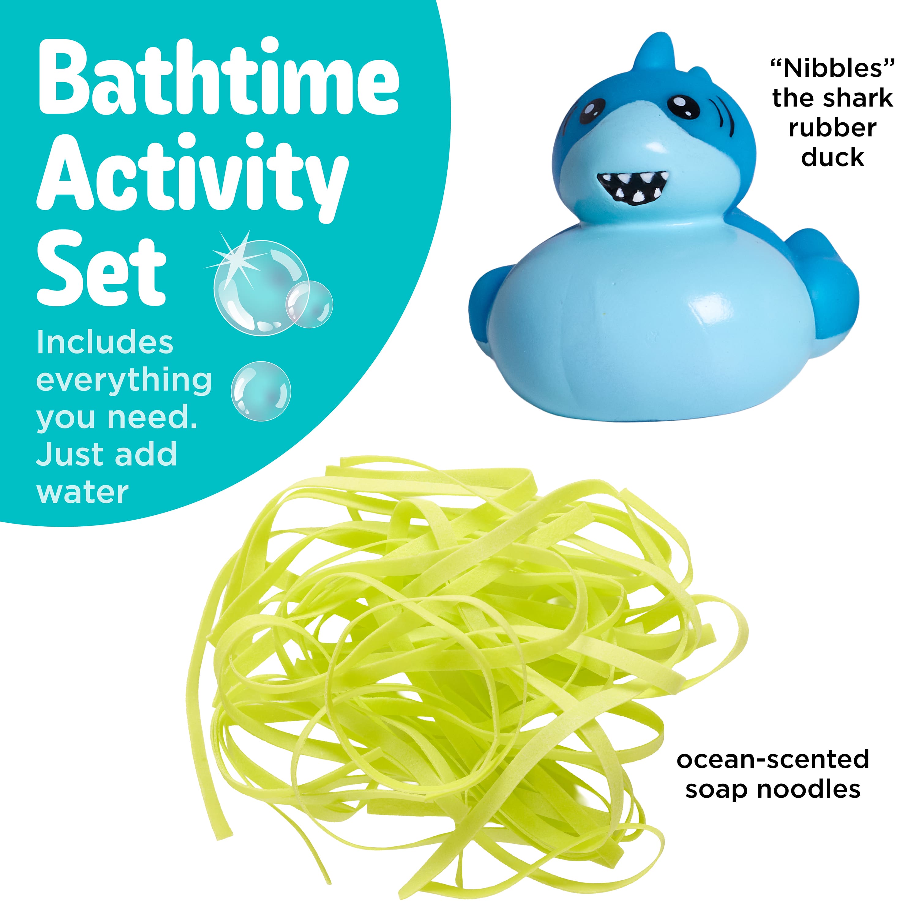 Creativity for Kids® Soap Noodles Nibbles the Shark Bathtub Kit