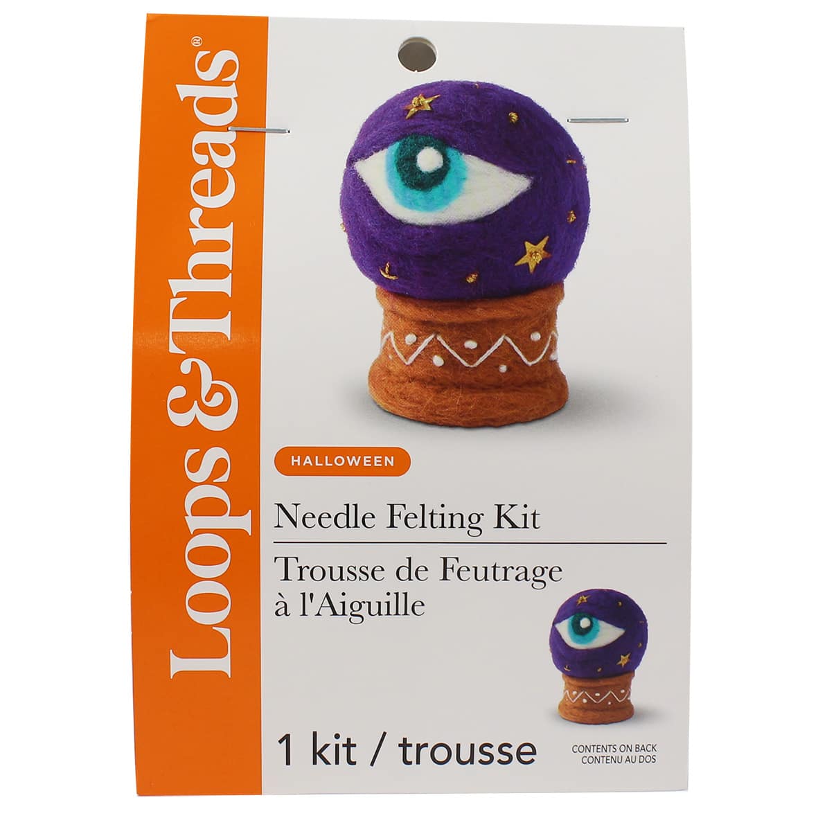 Magical Eye Crystal Ball Halloween Needle Felting Kit by Loops & Threads®