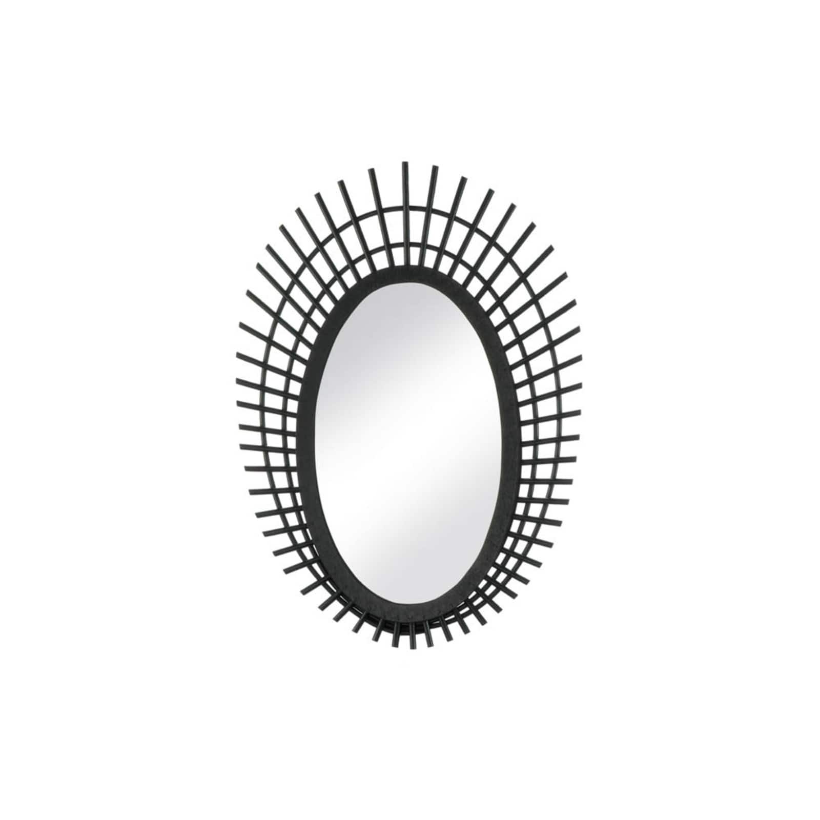 Nikki Chu Riki 24.5" Black Bamboo Mirror