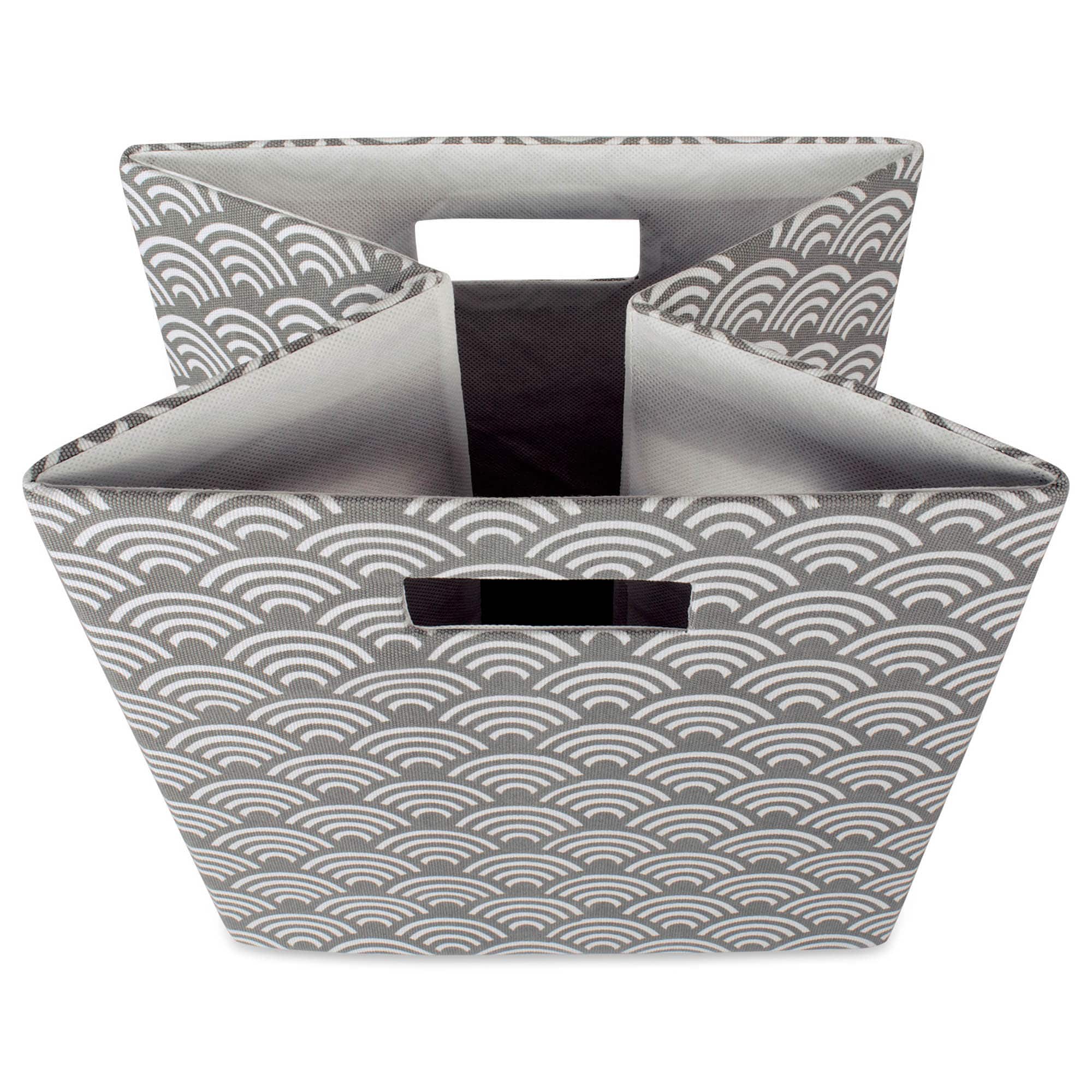 DII® 11" Gray Waves Cube Storage Bin