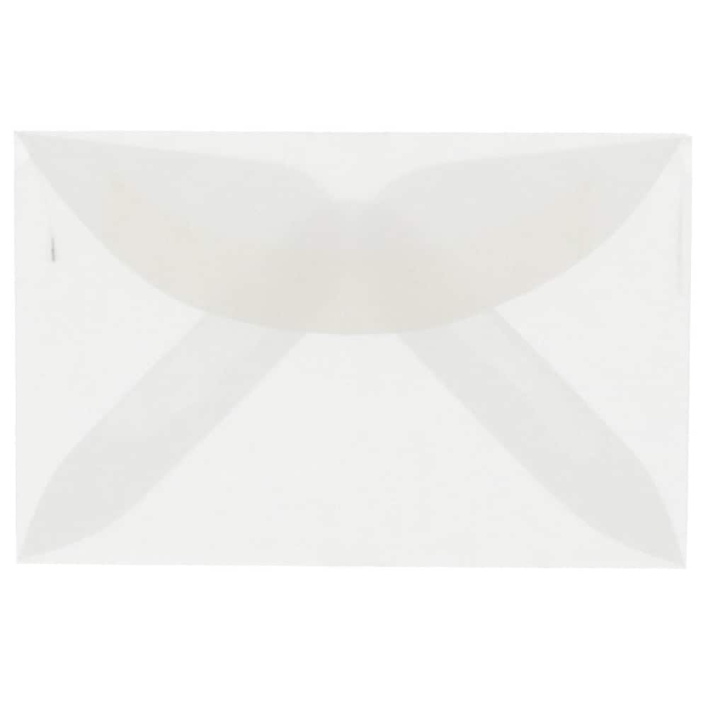 JAM Paper 3Drug Clear Translucent Vellum Envelopes 100ct.