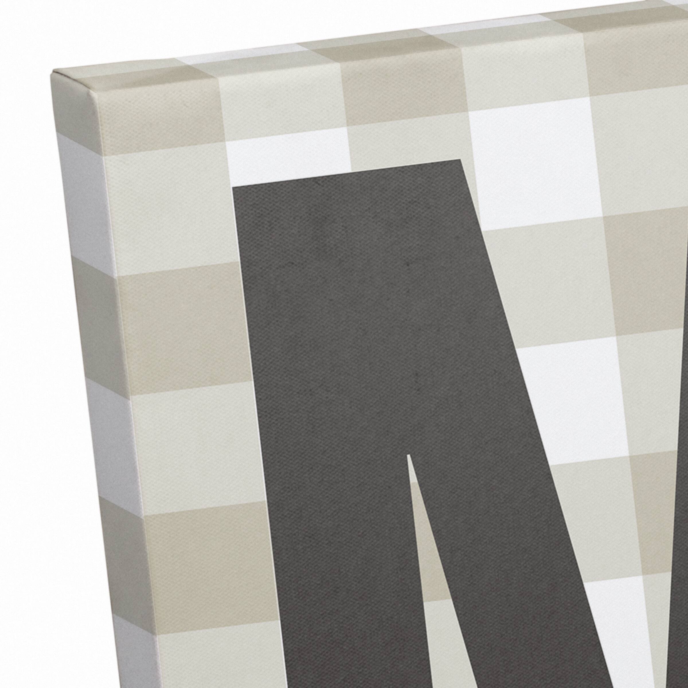 Plaid Merry Canvas Wall Art