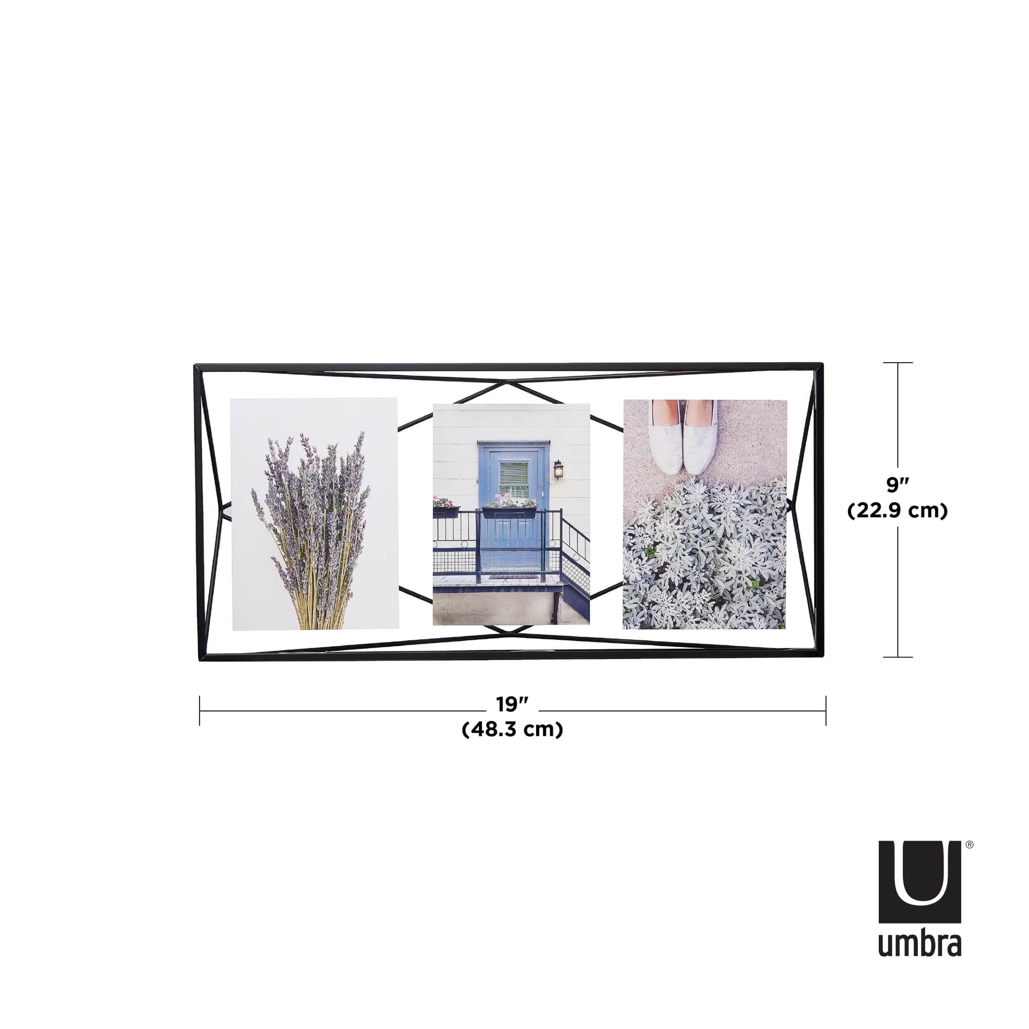 Umbra Black Prisma 3 Opening Picture Frame