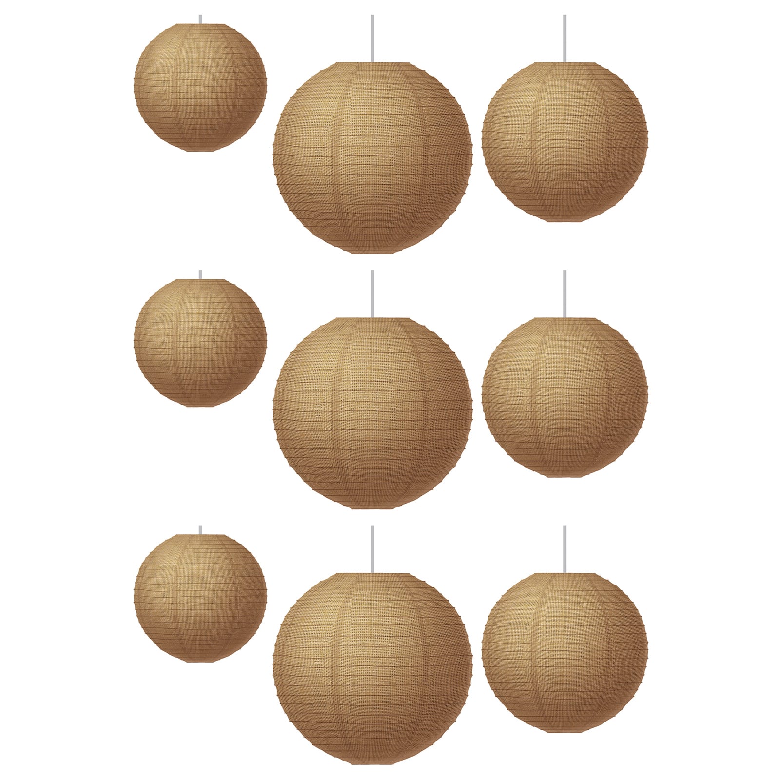 Teacher Created Resources® Burlap Design Paper Lanterns, 3 Packs of 3
