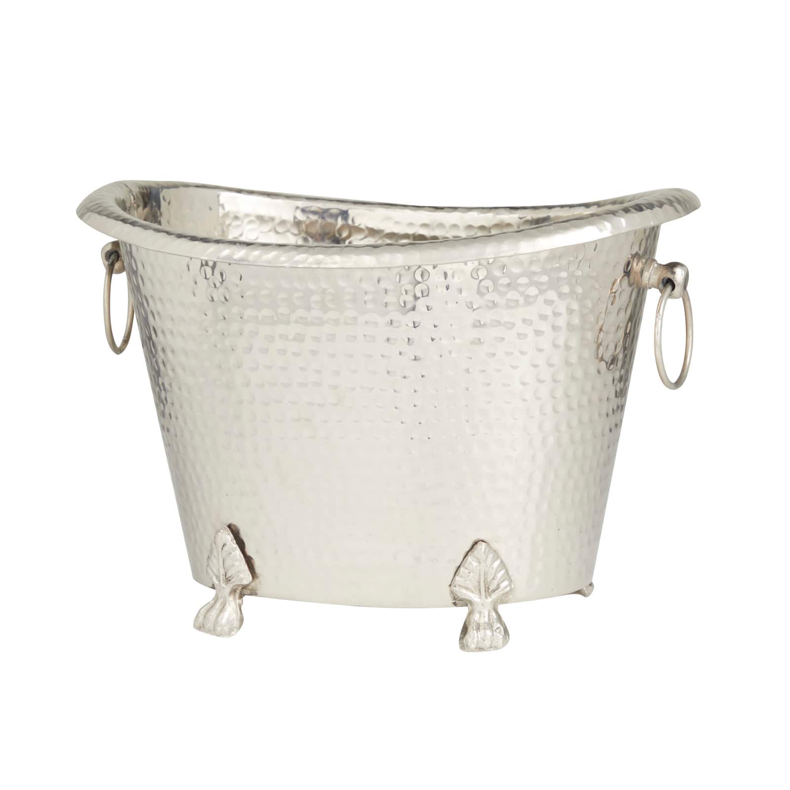 Silver Aluminum Traditional Wine Holder, 11" x 16" x 12"