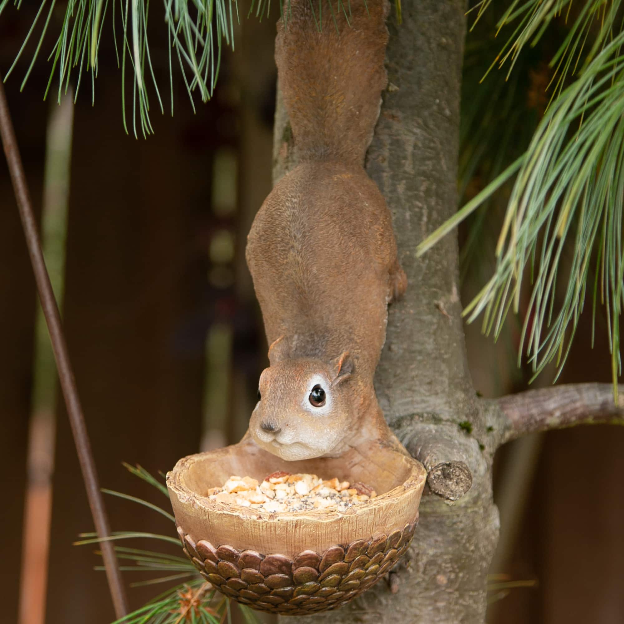 13" Scurrying Squirrel Bird Feeder