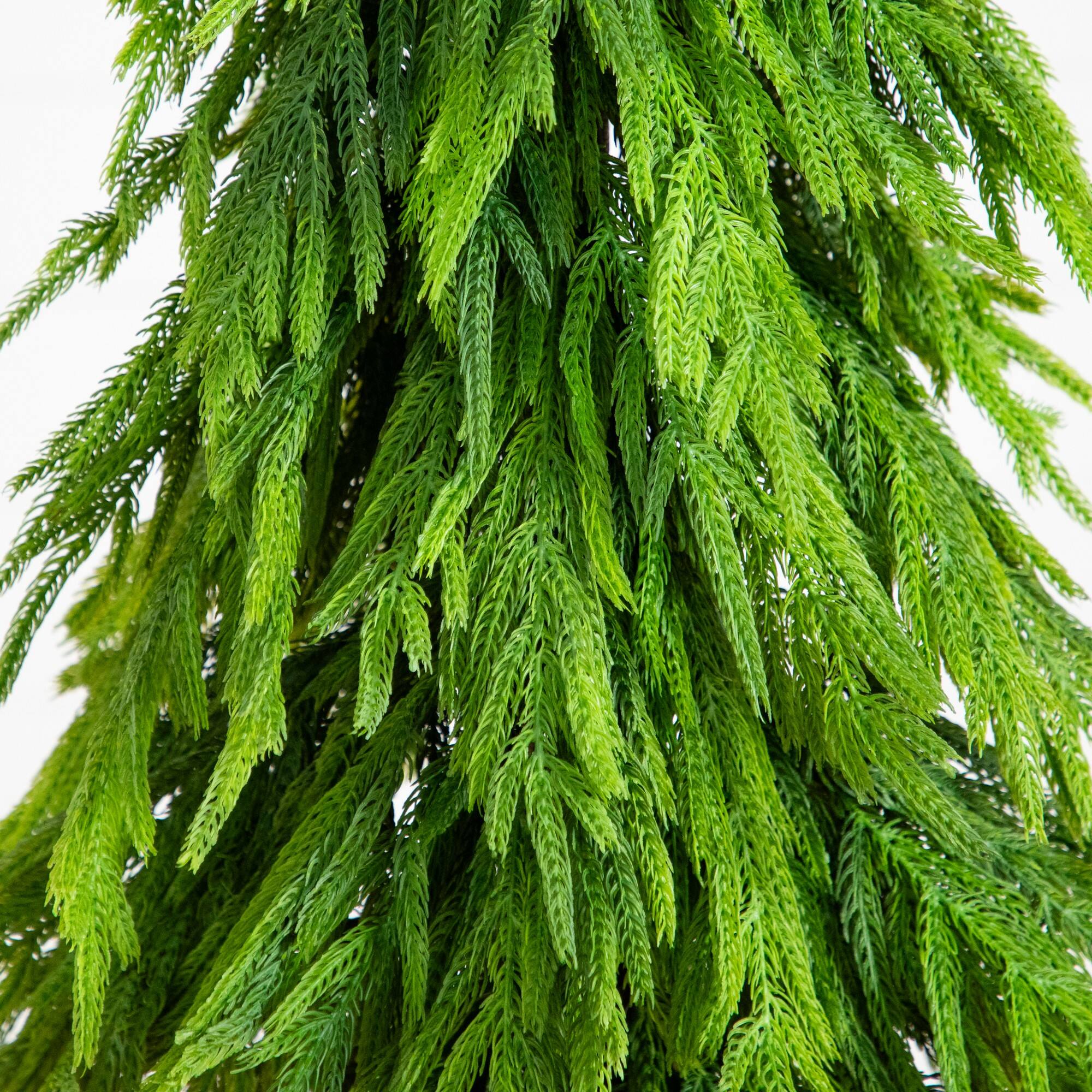 4ft. Unlit Down Swept Real Touch Norfolk Pine Artificial Christmas Tree in Nursery Pot
