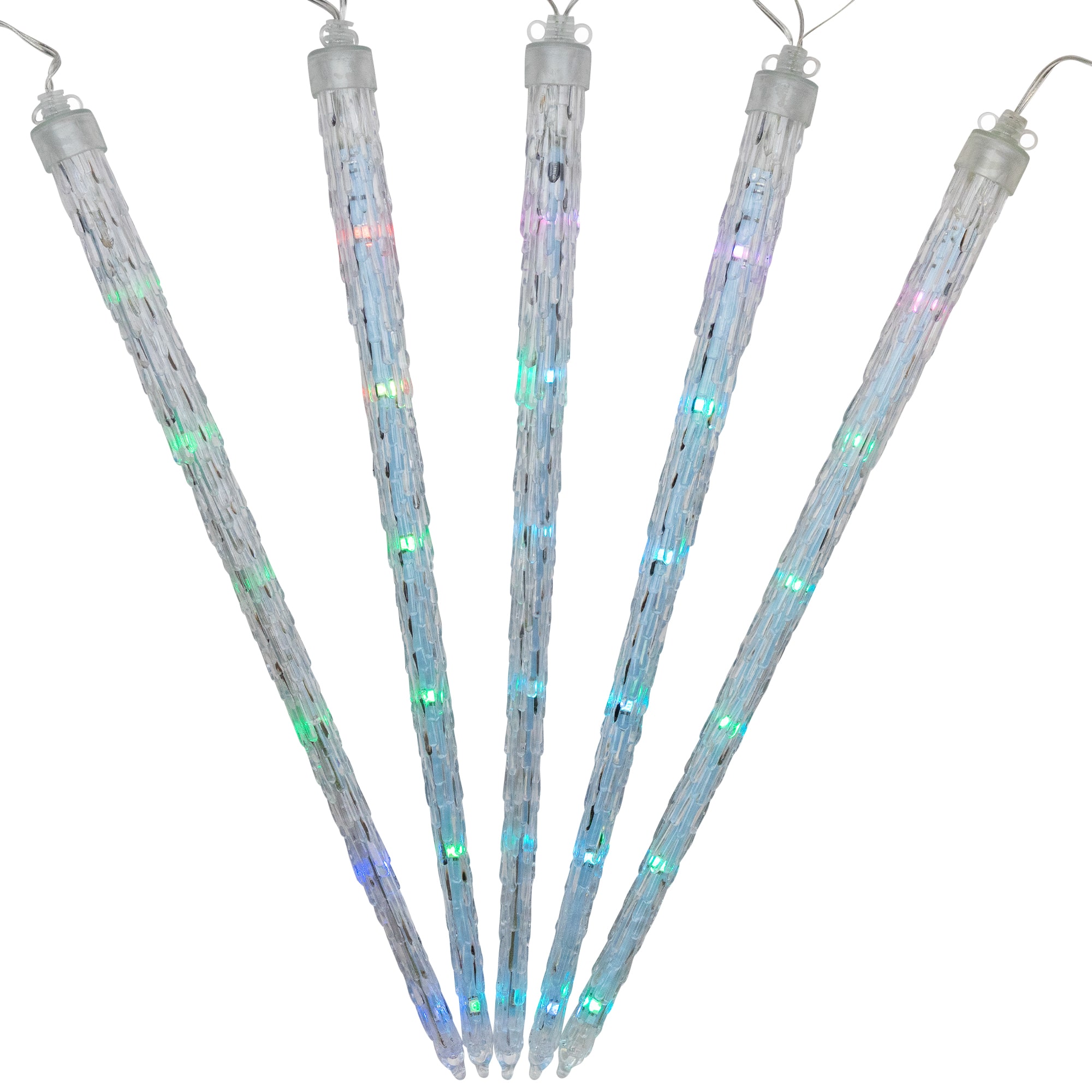 Northlight 5ct. Multicolor LED Color Changing Cascading Icicle Christmas Light Tubes | 13 ft | Michaels®