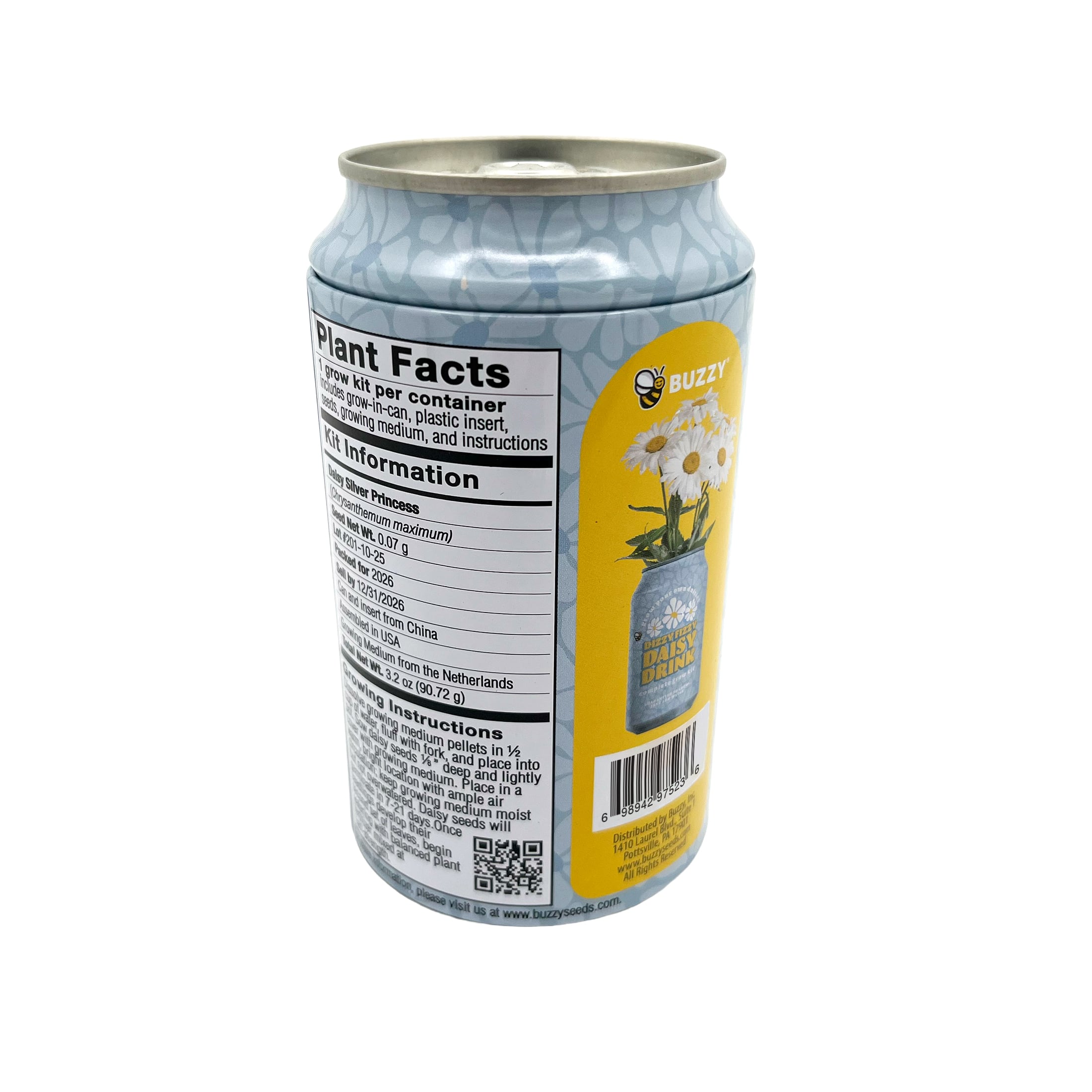 Buzzy® Daisy Soda Can Complete Grow Kit