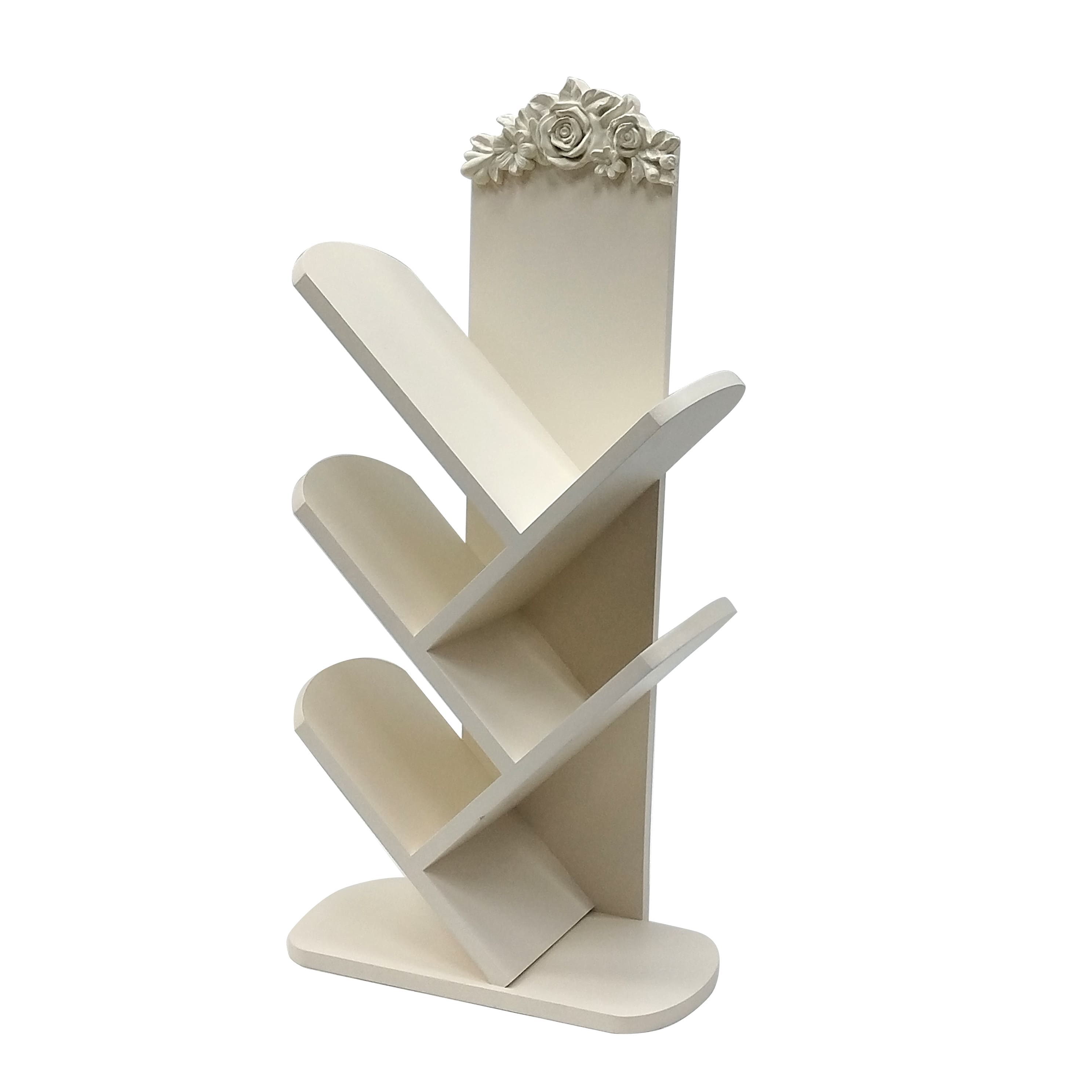 23.75" White Book Rack Tabletop Décor by Ashland®