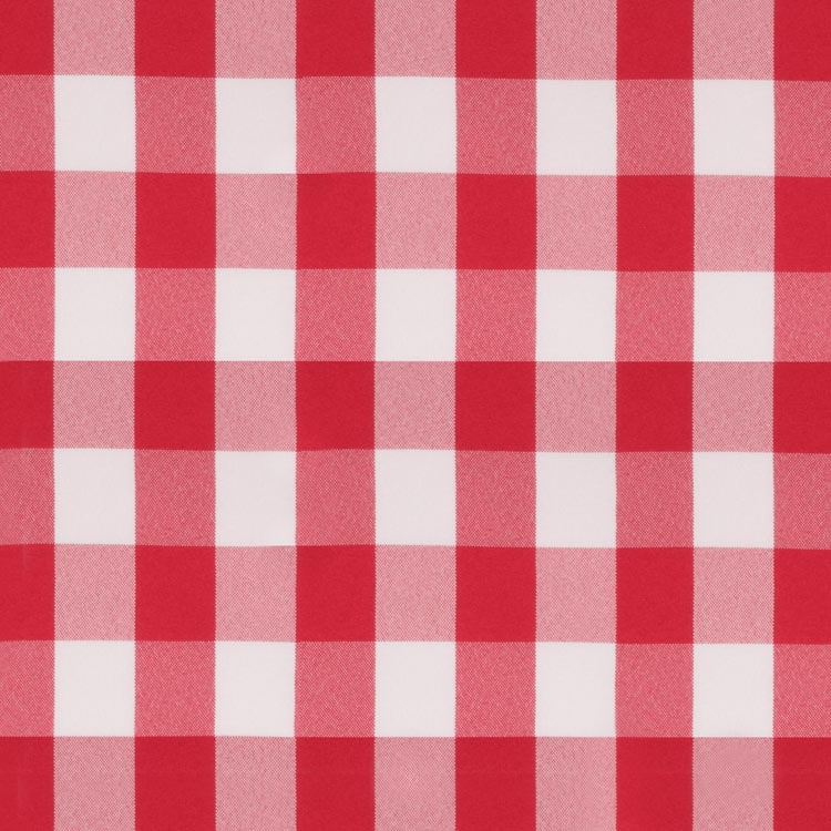 Red Picnic Check Poplin