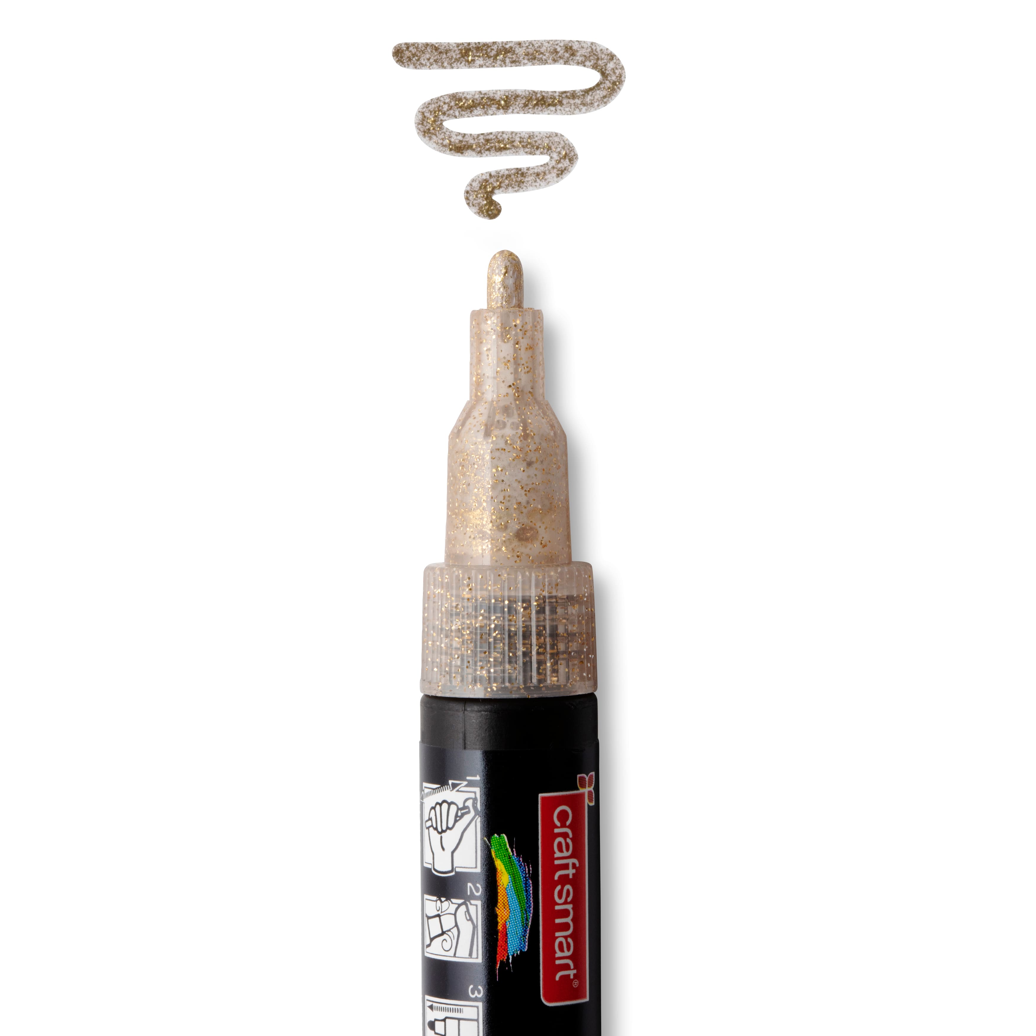 12 Pack: Glitter Medium Tip Premium Paint Pen by Craft Smart