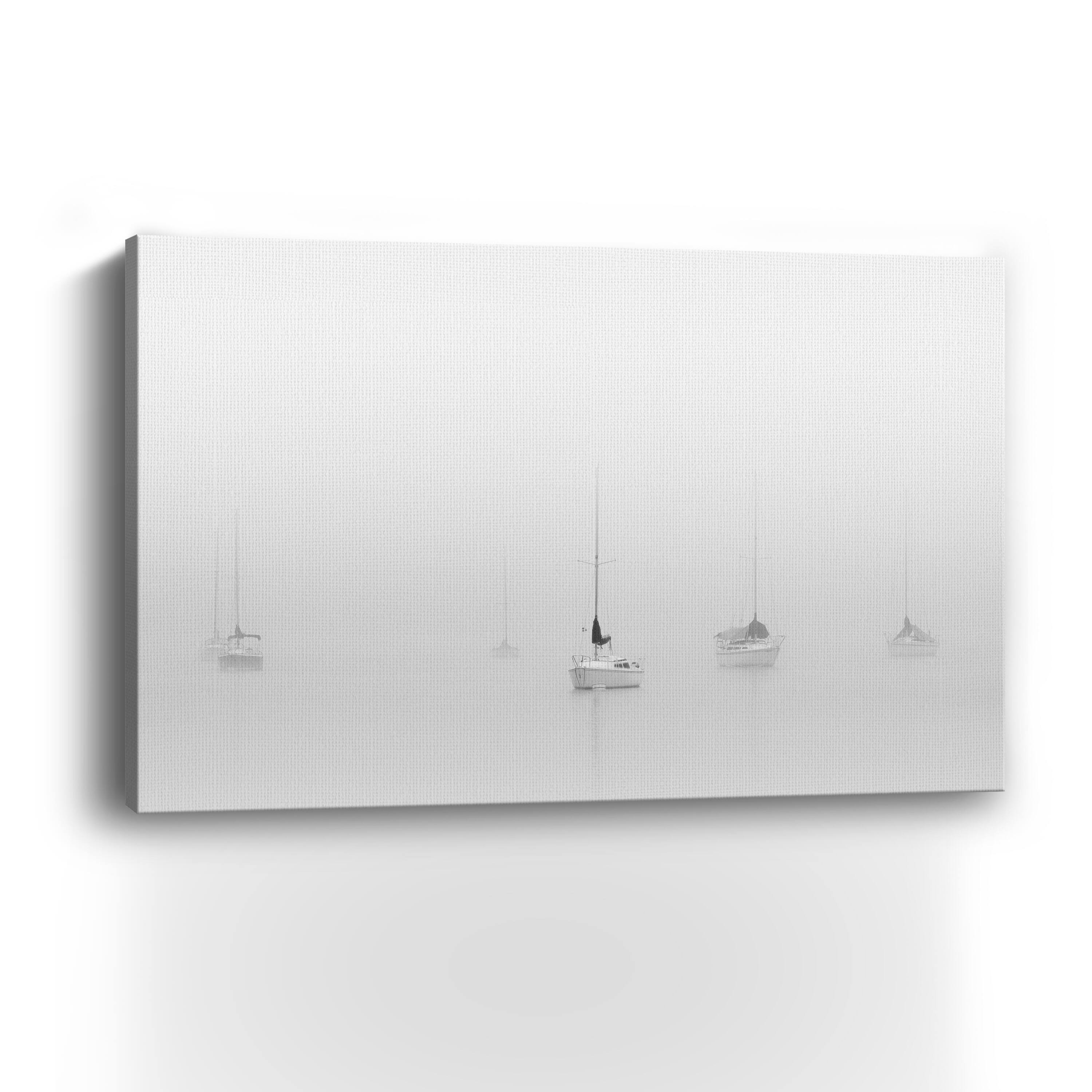 Lumaprints Six Moored Sailboats Canvas Giclée
