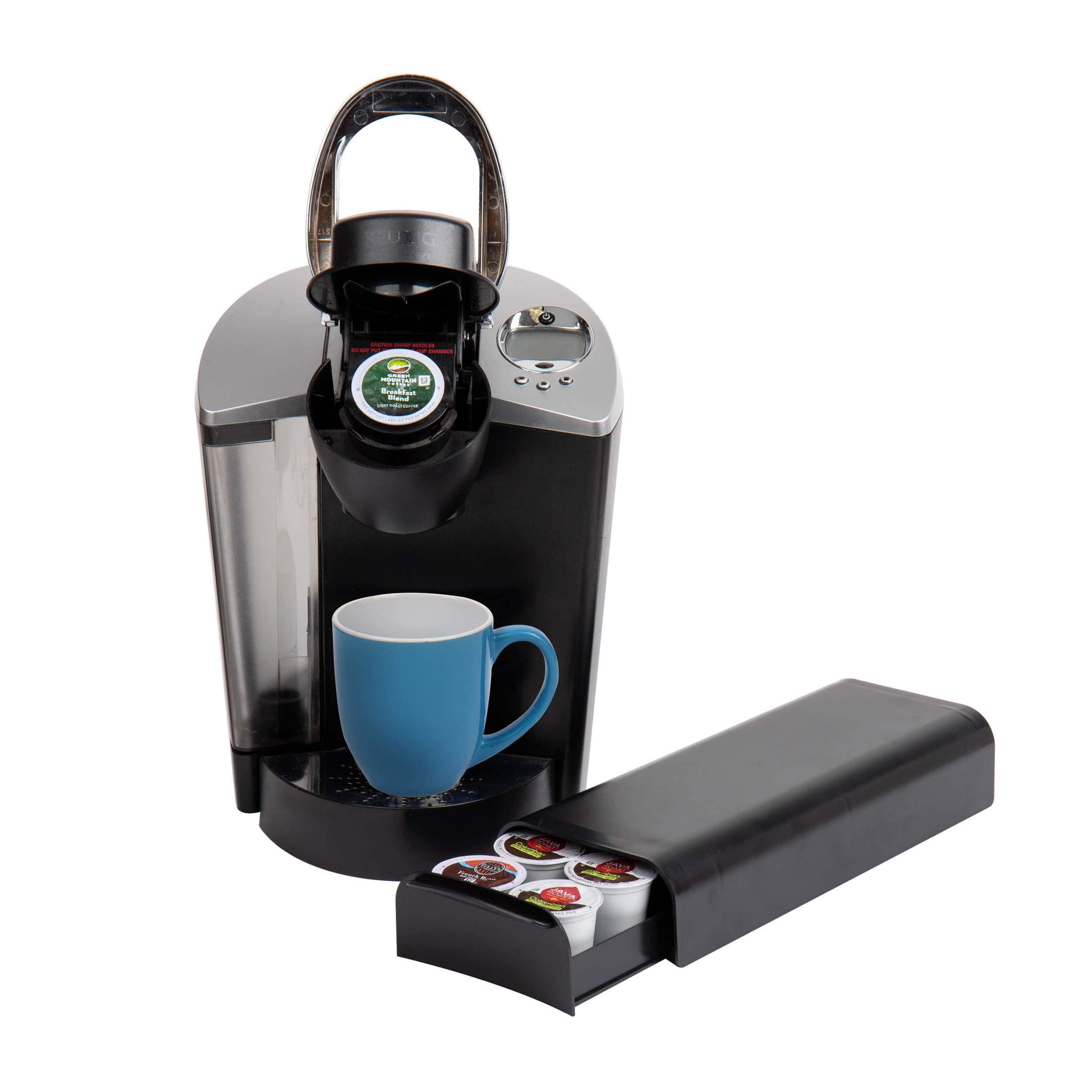 Mind Reader Black Compact Single Serve Coffee Pod Holder Coffee Station and Pod Capsule Storage Organizer